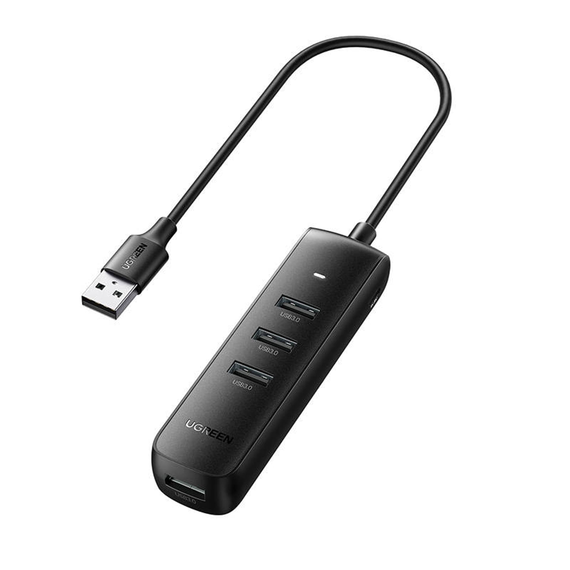 

Adapter 4w1 UGREEN CM416 Hub USB do 4x USB 0.25m (czarny)