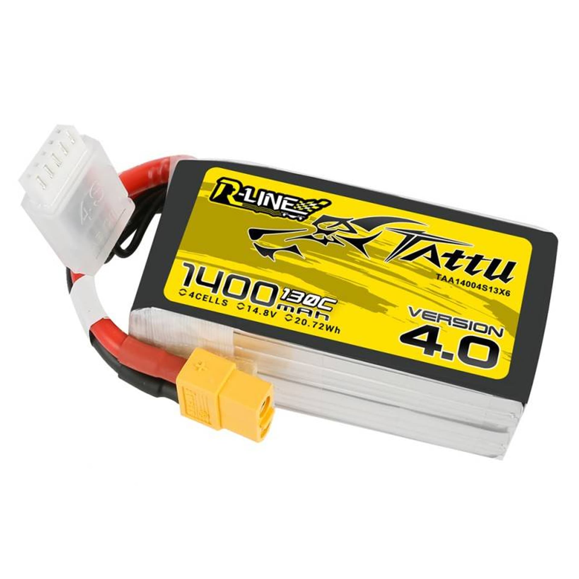 

Akumulator Tattu R-Line 4.0 1400mAh 14.8V 130C 4S1P XT60