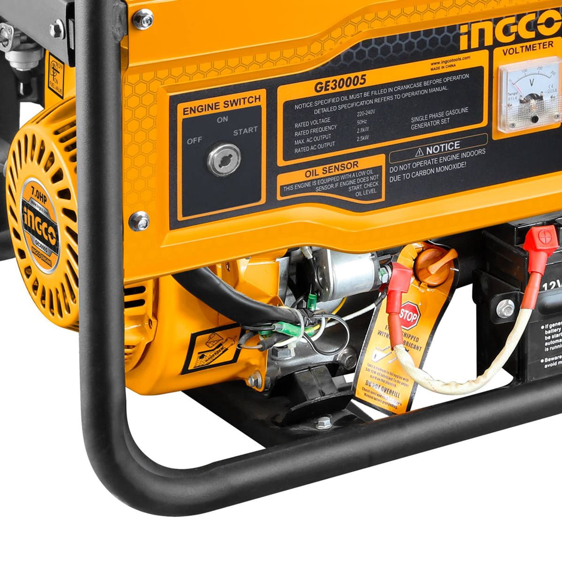 

Agregat prądotwórczy INGCO GE30005-1, 2800W, 7KM, AVR, benzynowy