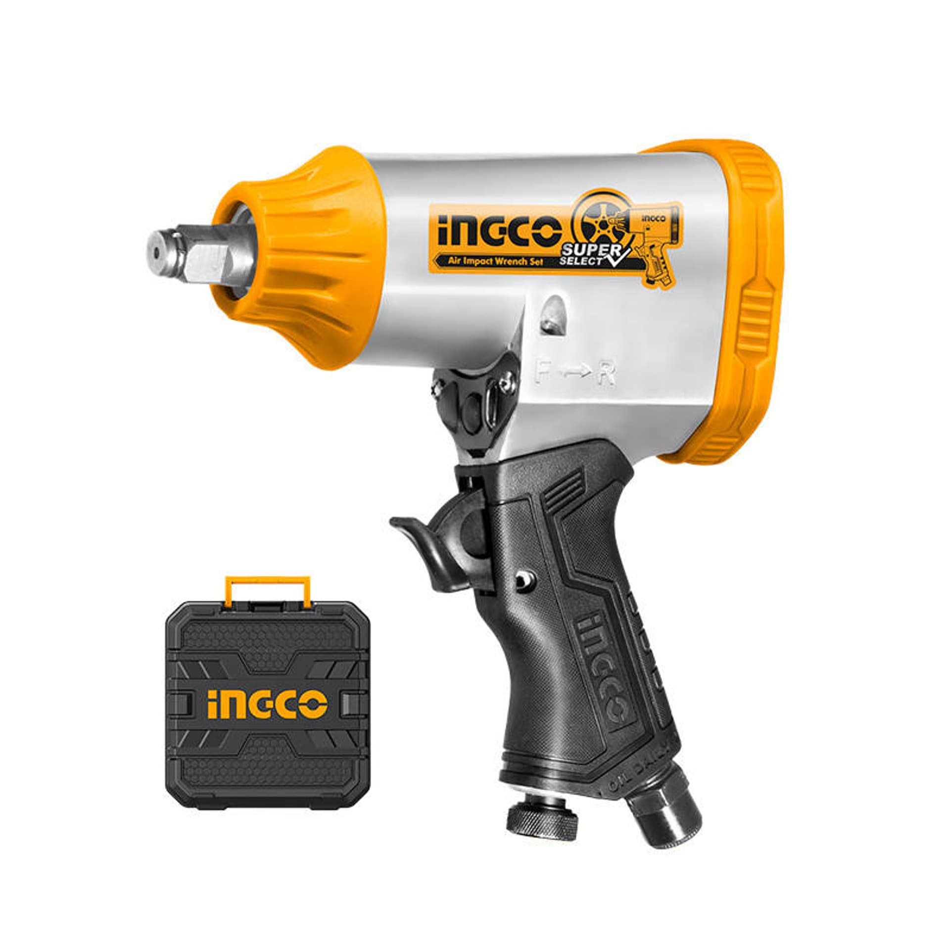 

Klucz Pneumatyczny INGCO AIW12312, 1/2'' + 10 Nasadek