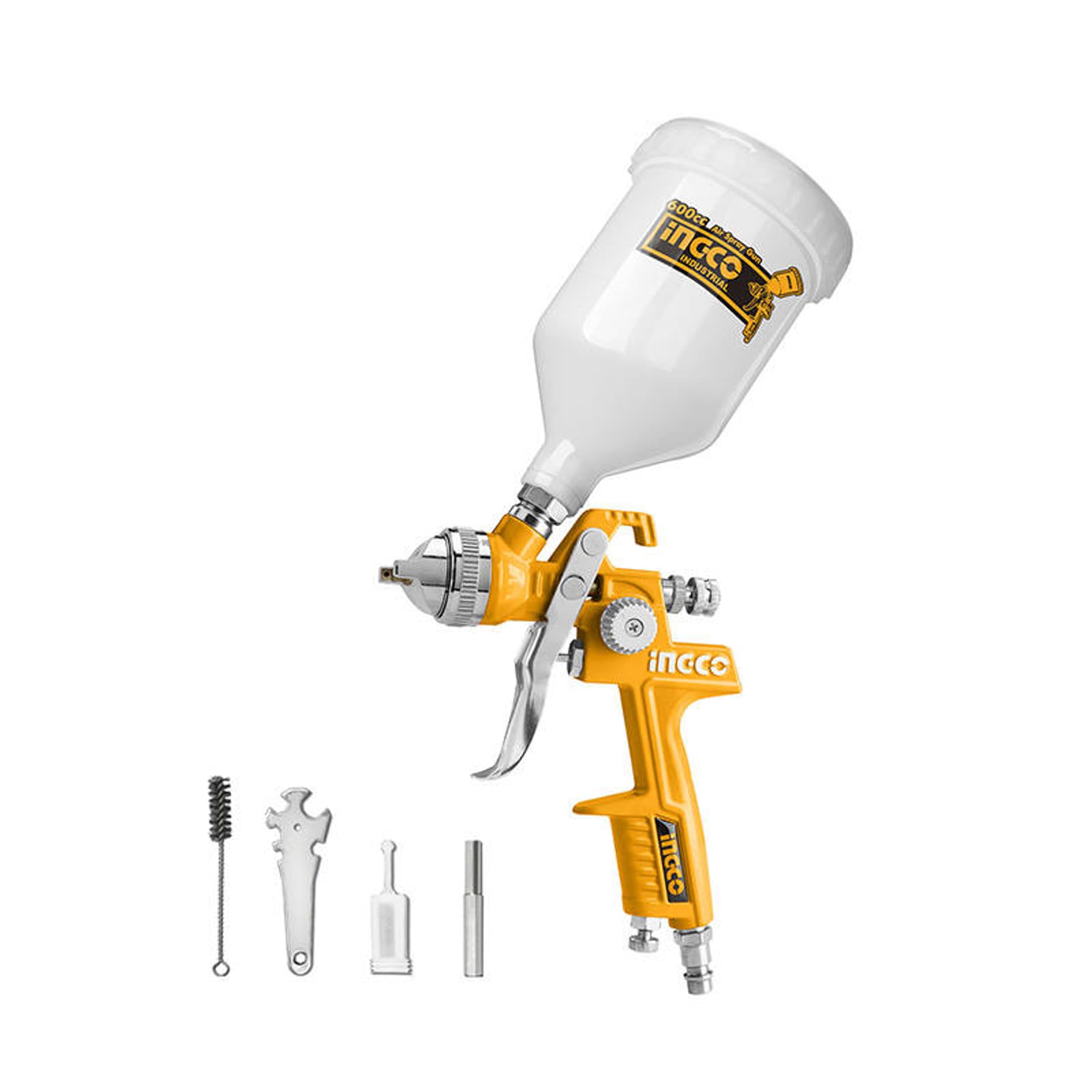 

Pistolet malarski INGCO ASG1061, natryskowy, 600CC, HVLP
