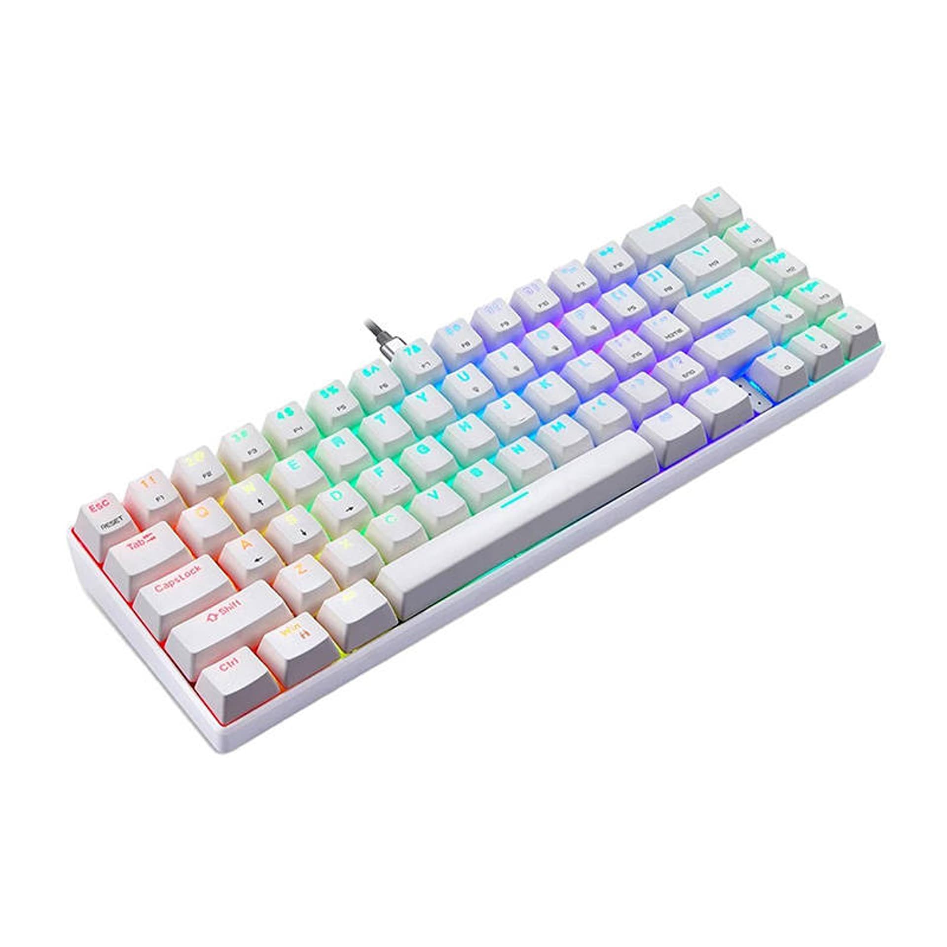 

Klawiatura mechaniczna Motospeed CK67 RGB (biała)