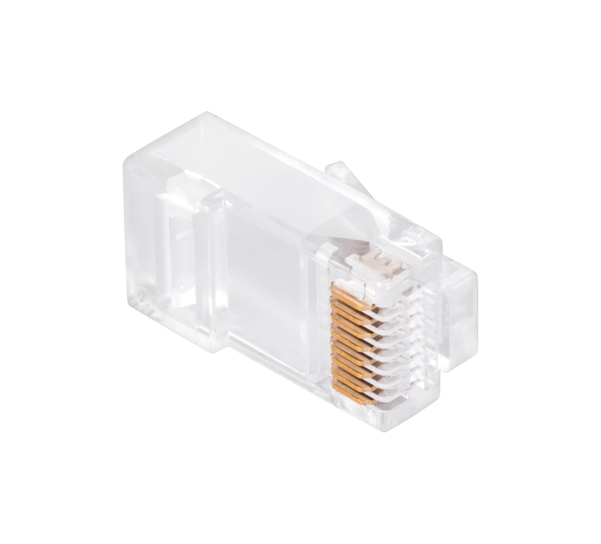 

100 szt. 100 szt. Wtyk telefon. RJ45 8P 8C(drut)przelotowy CAT.6E (1LL)