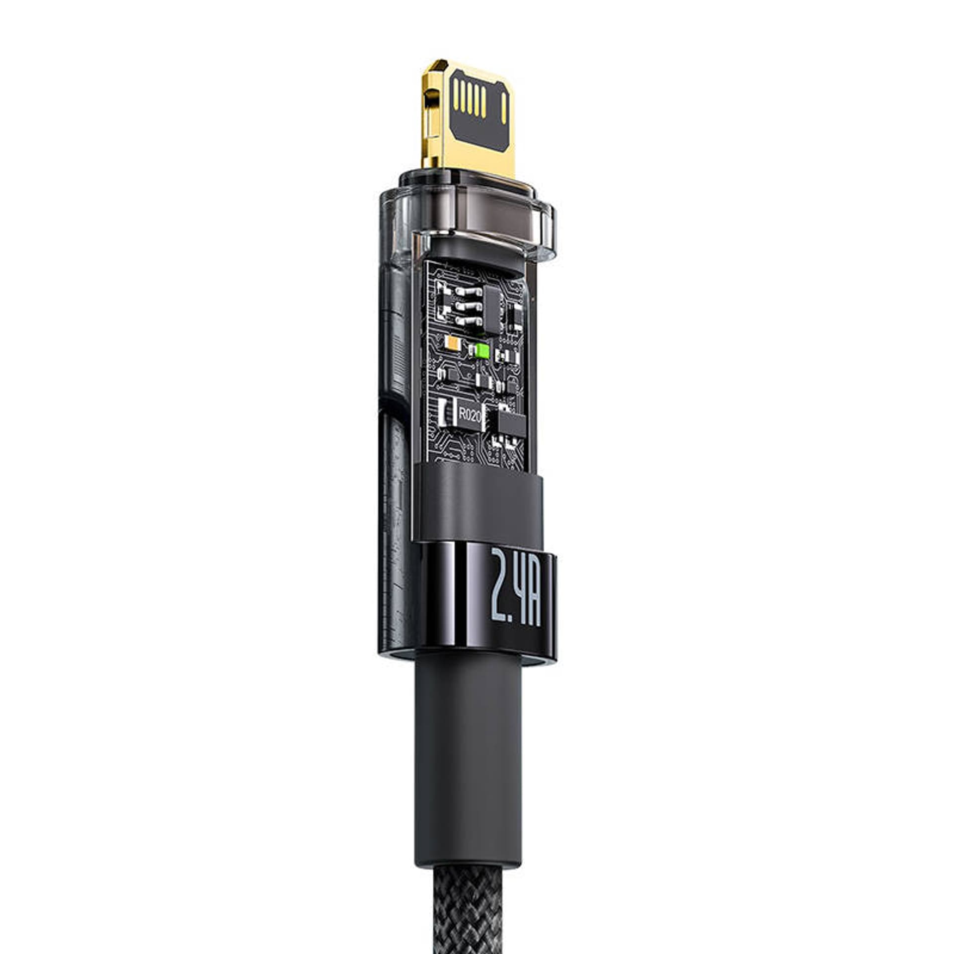 

Kabel USB do Lightning Baseus Explorer, 2.4A, 2m (czarny)