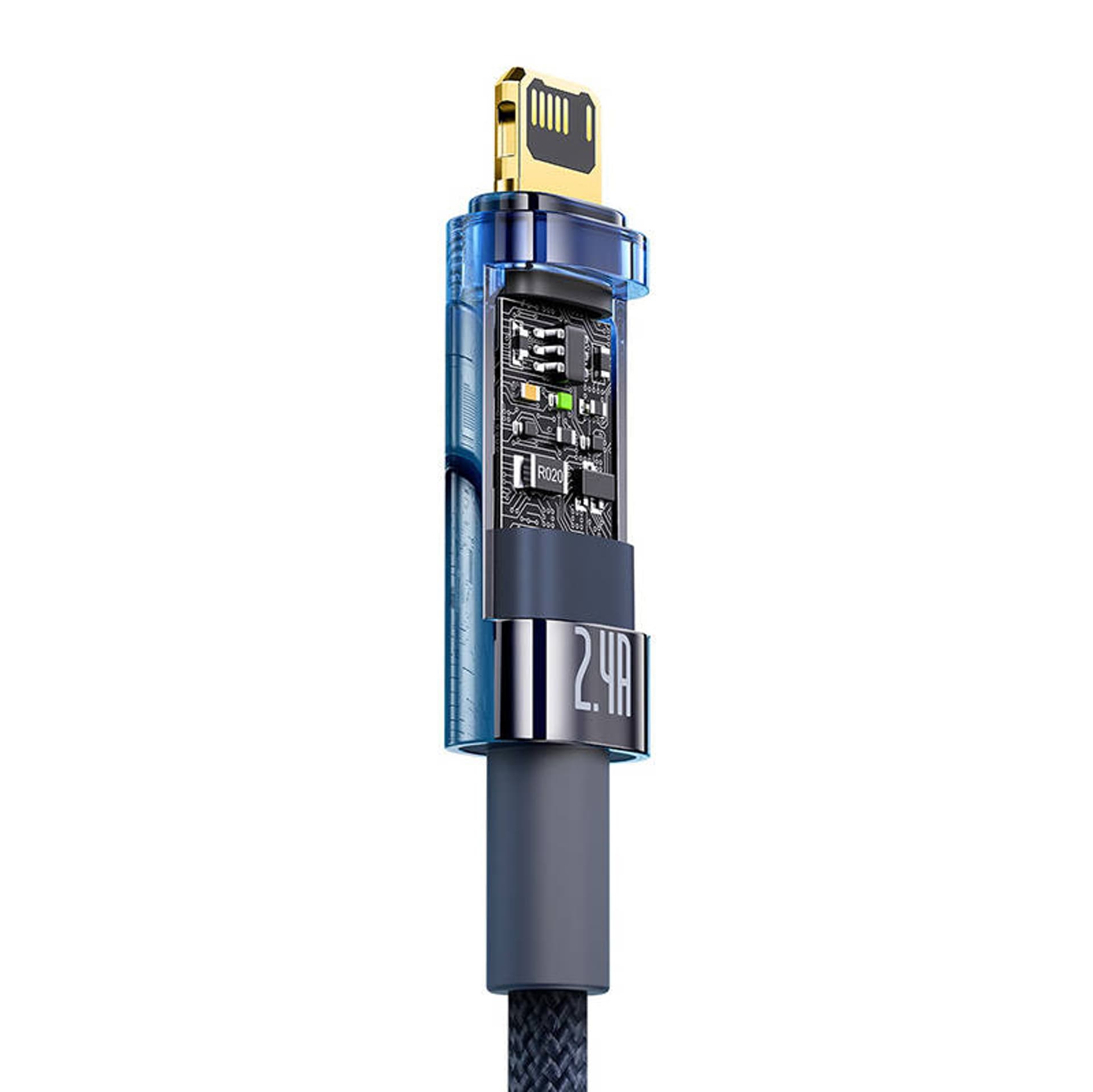 

Kabel USB do Lightning Baseus Explorer, 2.4A, 1m (niebieski)
