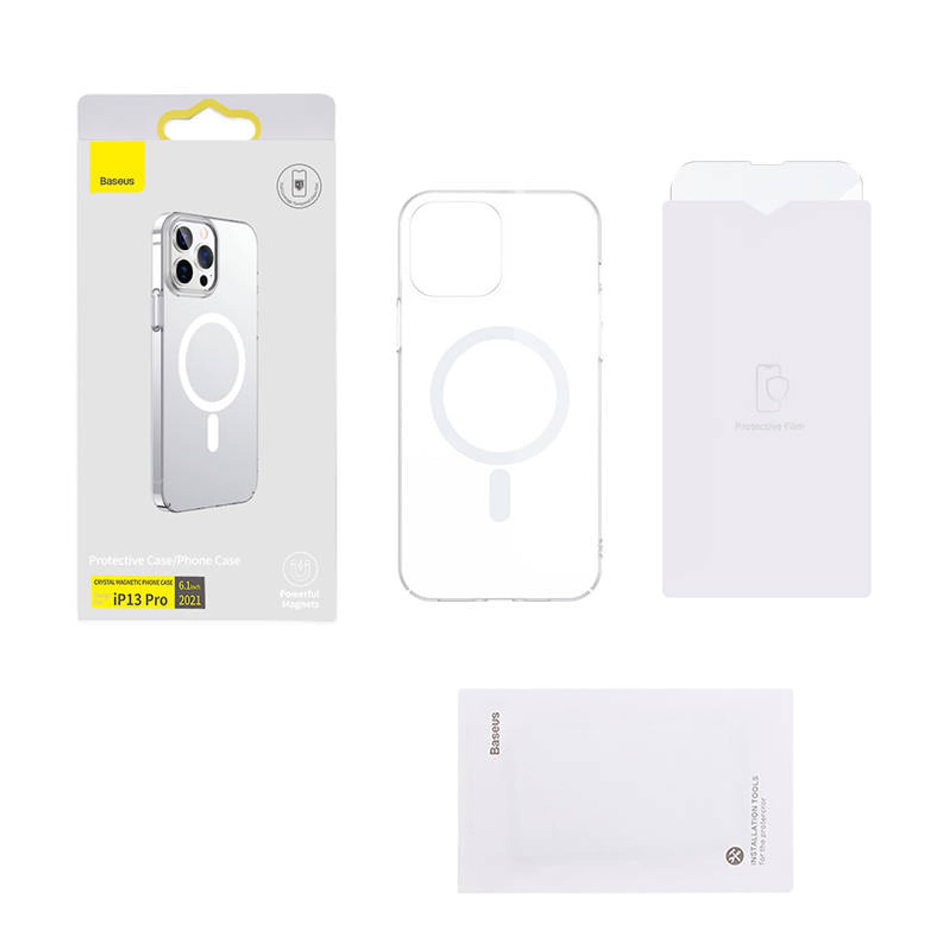 

Etui Baseus Crystal Magnetic do iPhone 13 Pro (przeźroczyste)