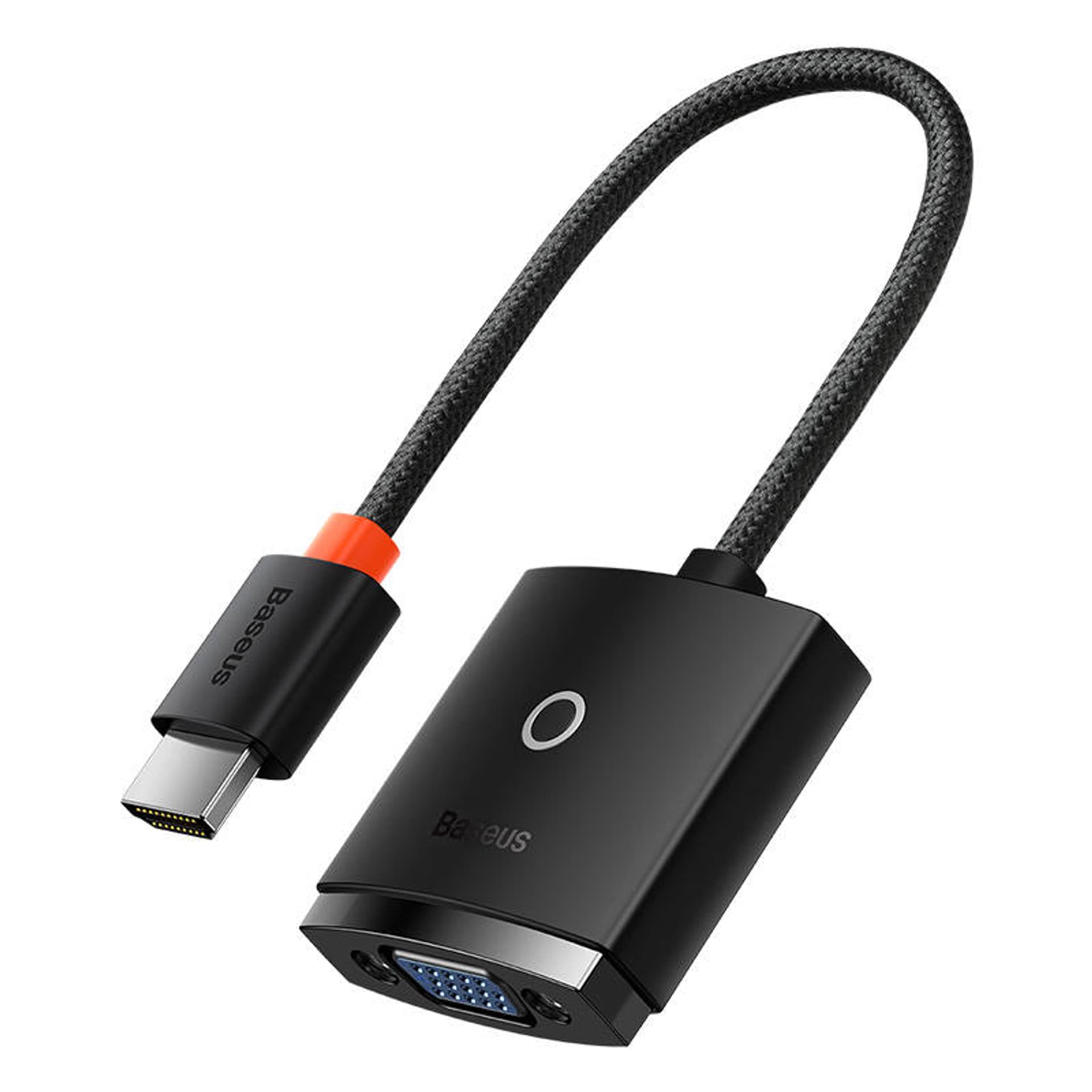 

Adapter HDMI do VGA Baseus Lite Series z audio (czarny)