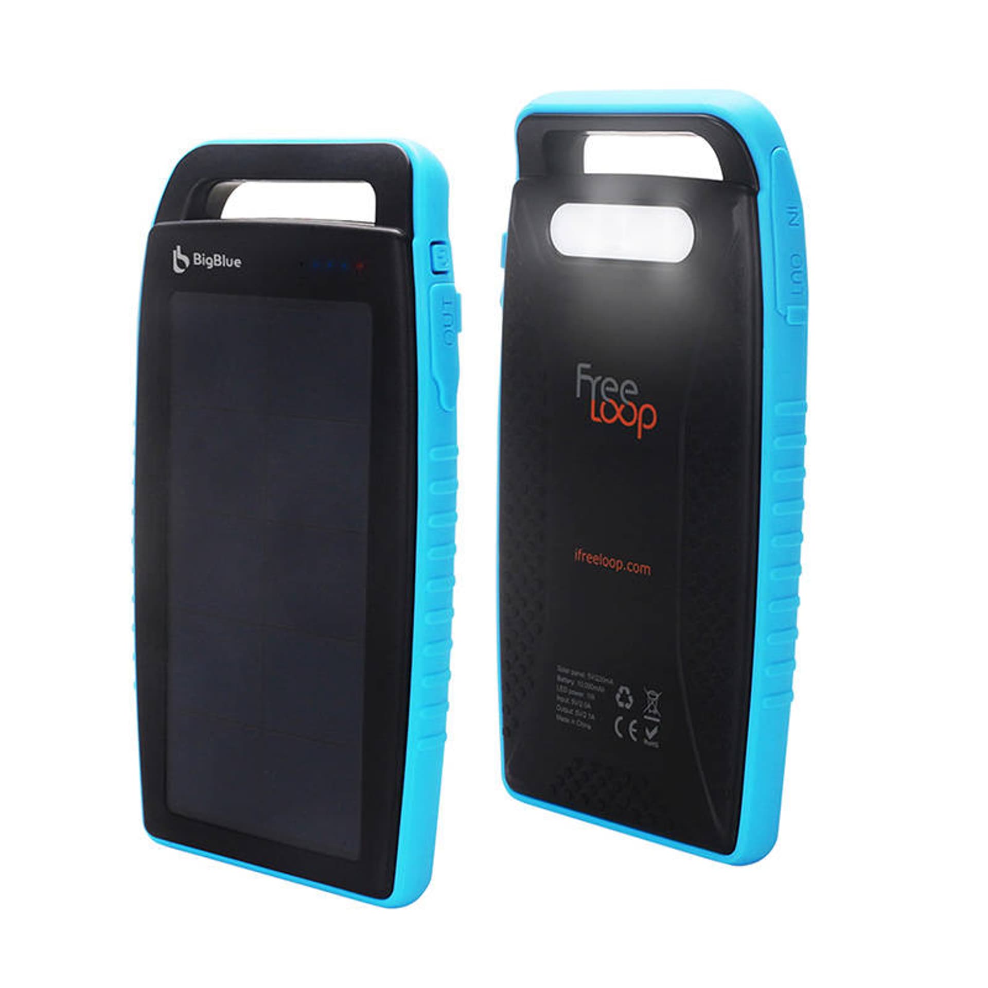 

Wodoodporna przenośna ładowarka solarna z powerbankiem BigBlue SL-CP001A 10000mAh