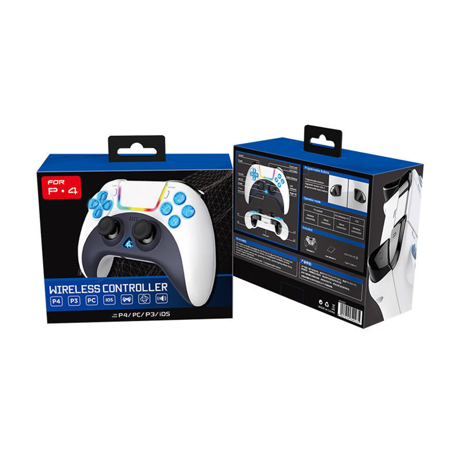 

Kontroler bezprzewodowy / GamePad iPega PG-P4023C touchpad PS4 (biały)