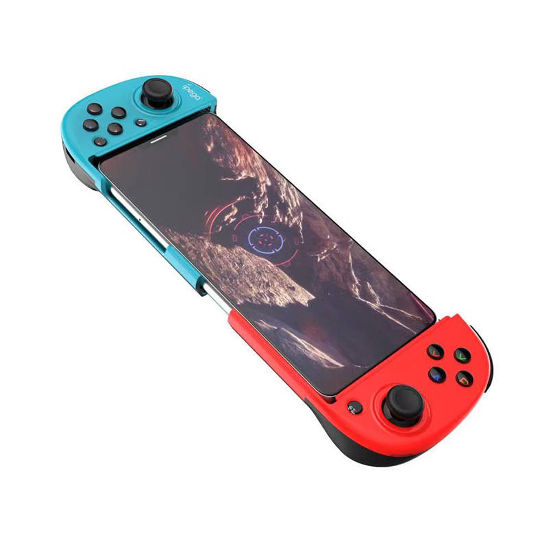 

Kontroler bezprzewodowy / GamePad iPega PG-9217B z uchwytem na telefon (czerwono-niebieski)