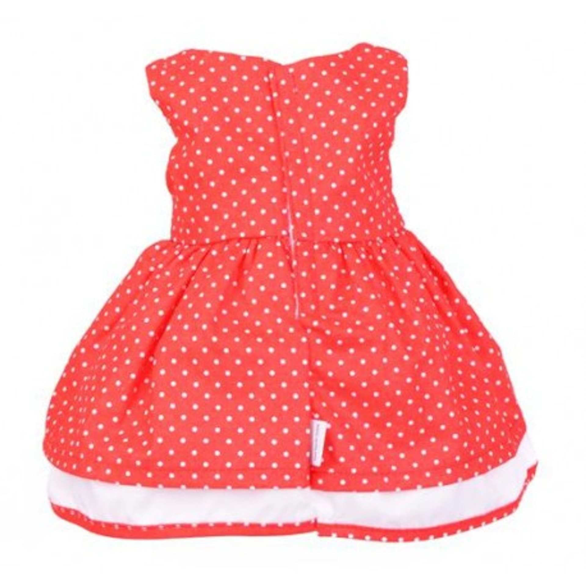 

Sukienka dla lalki 35-45cm elizabeth - czerwona w kropki