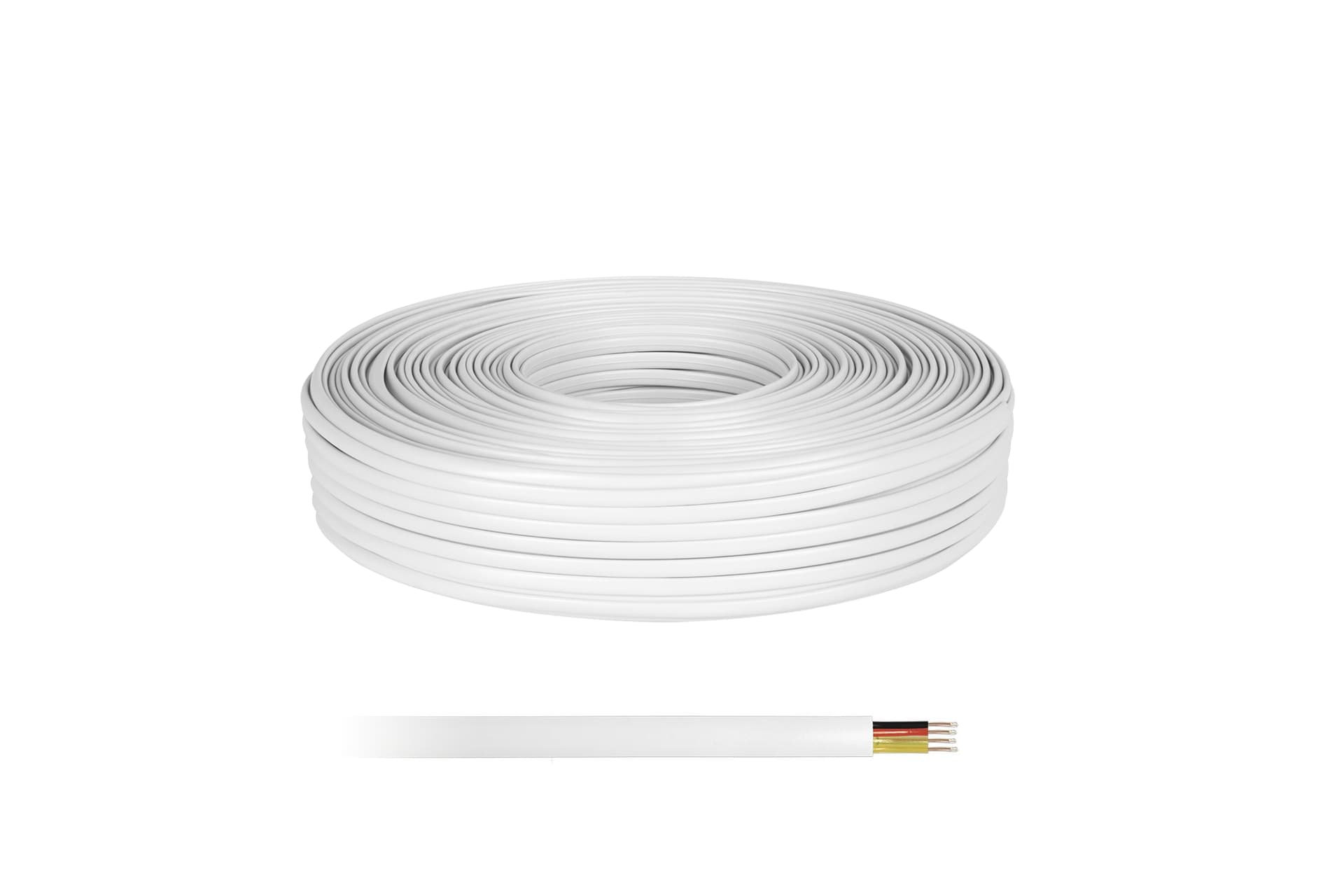 

Kabel telefoniczny 4C biały 100 LXK511
