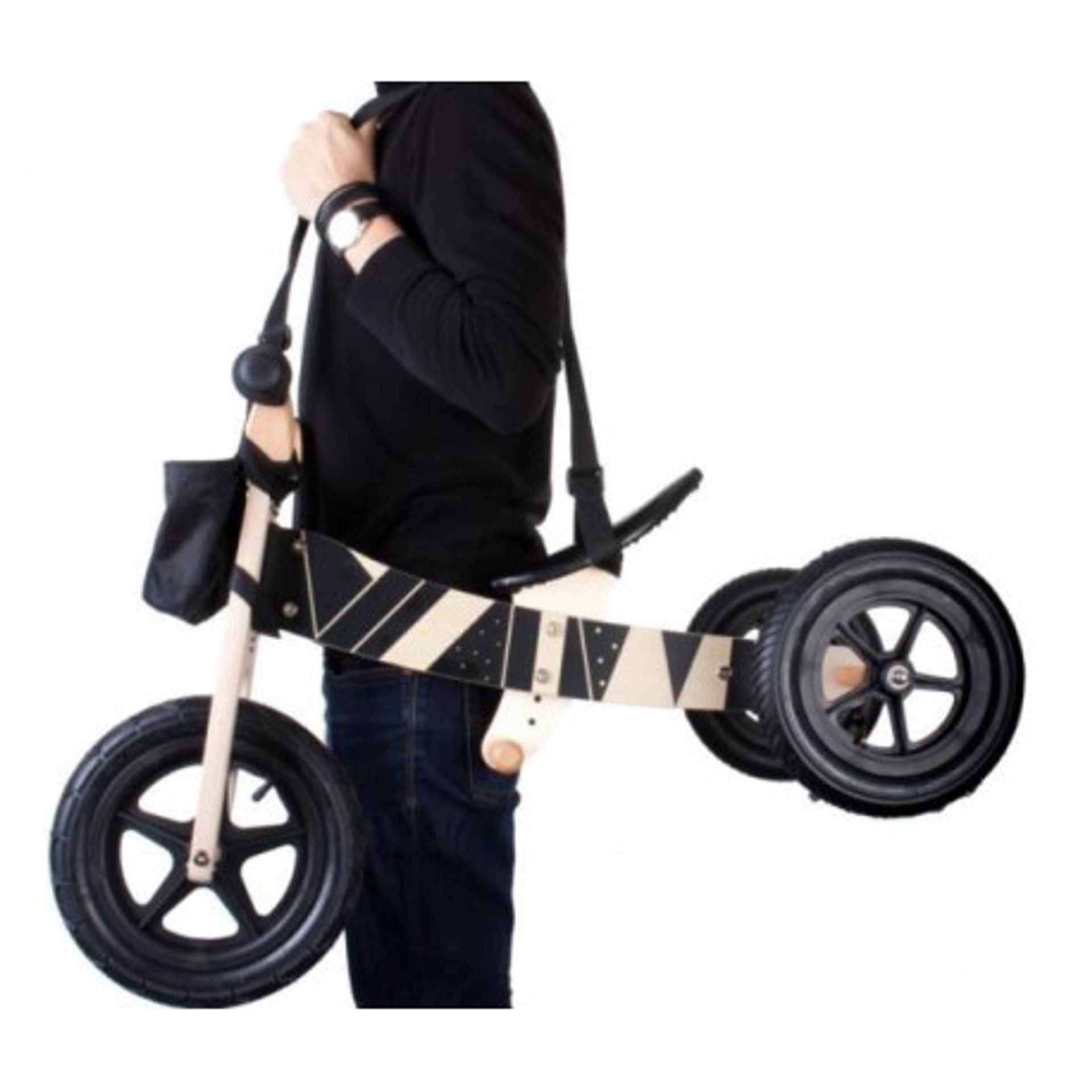 

Rowerek drewniany twist plus - samoa black edition