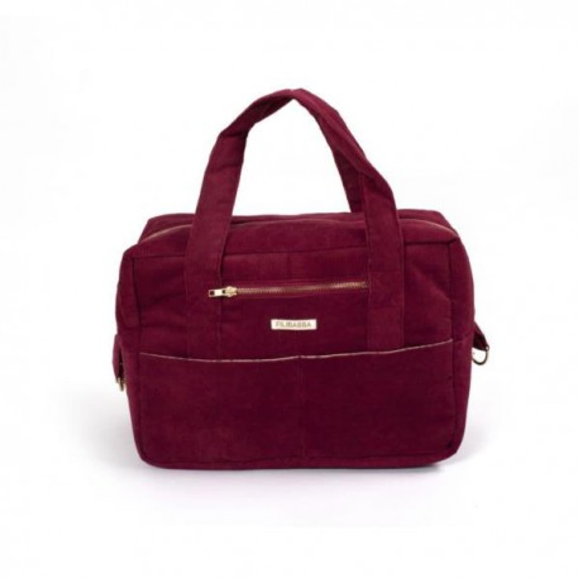 

Filibabba torba nursing bag sztruks deeply red