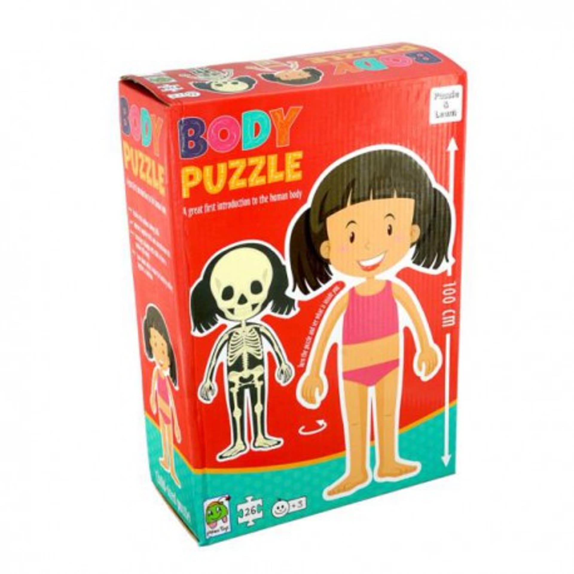 

Gigantyczne puzzle, moje ciało, dziewczynka, 26 el