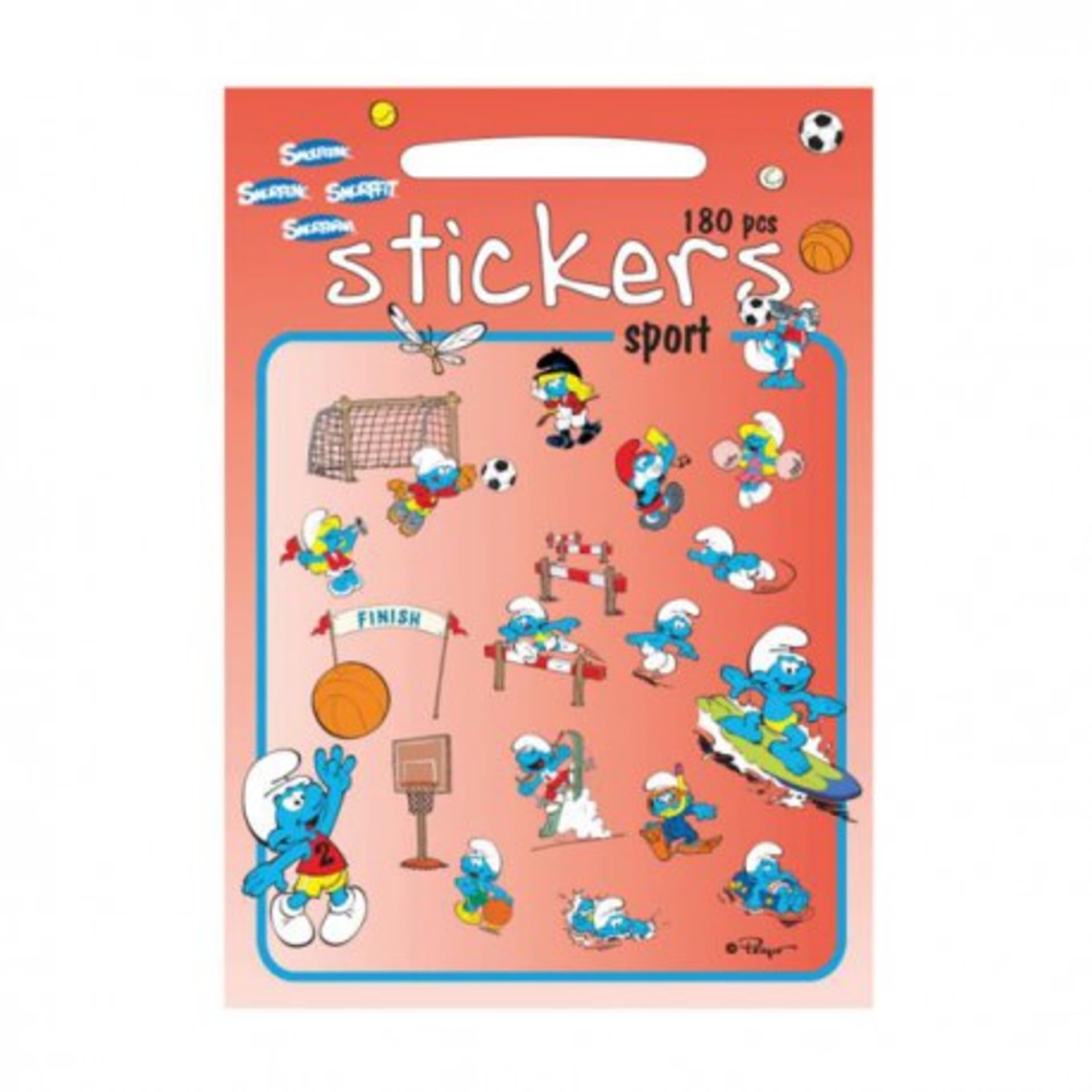 

Zestaw naklejek 180 szt., sport - smerfy, barbo