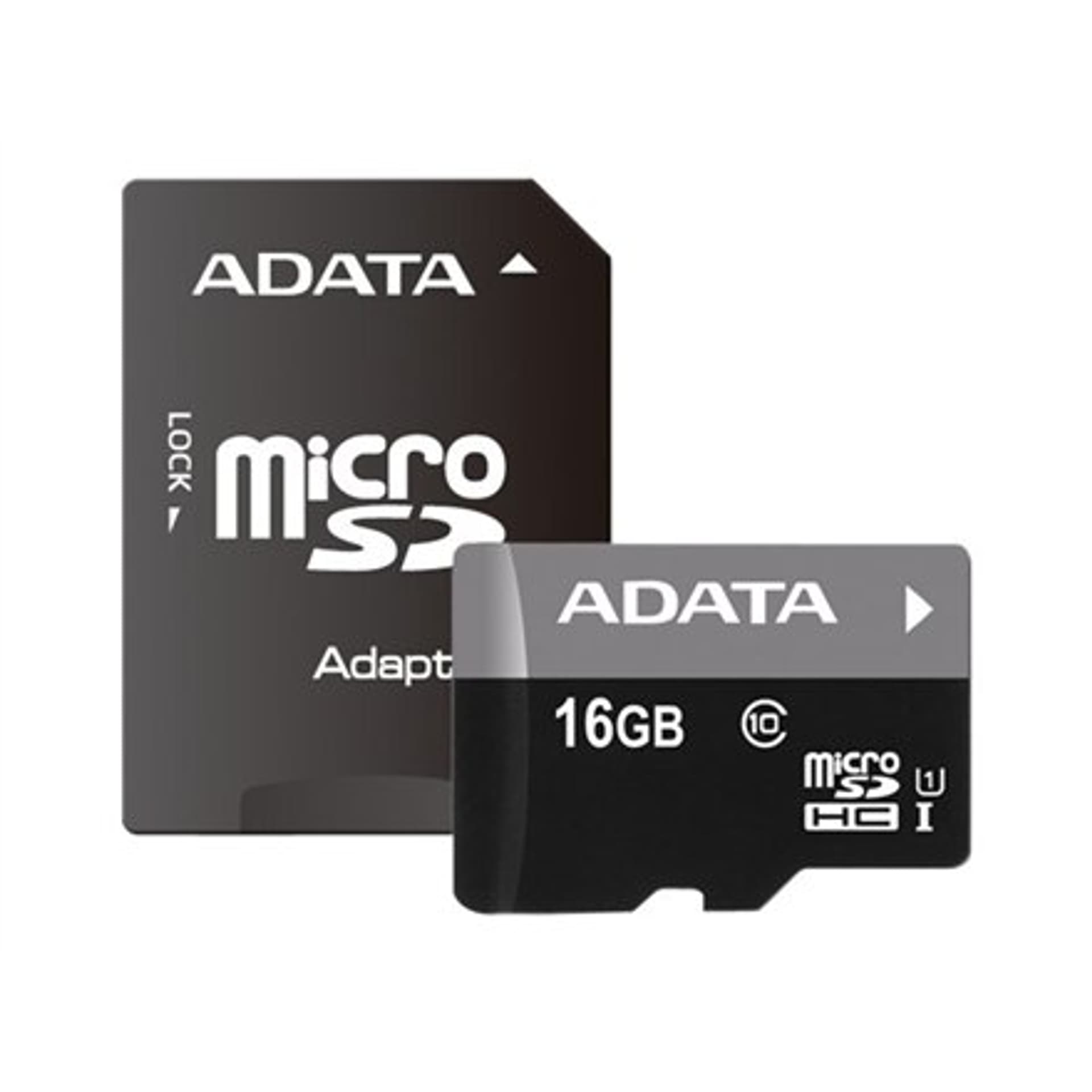 

ADATA Memory card AUSDH16GUICL10-PA1 16 GB, MicroSDHC, Flash memory class UHS-I Class 10, Adapter