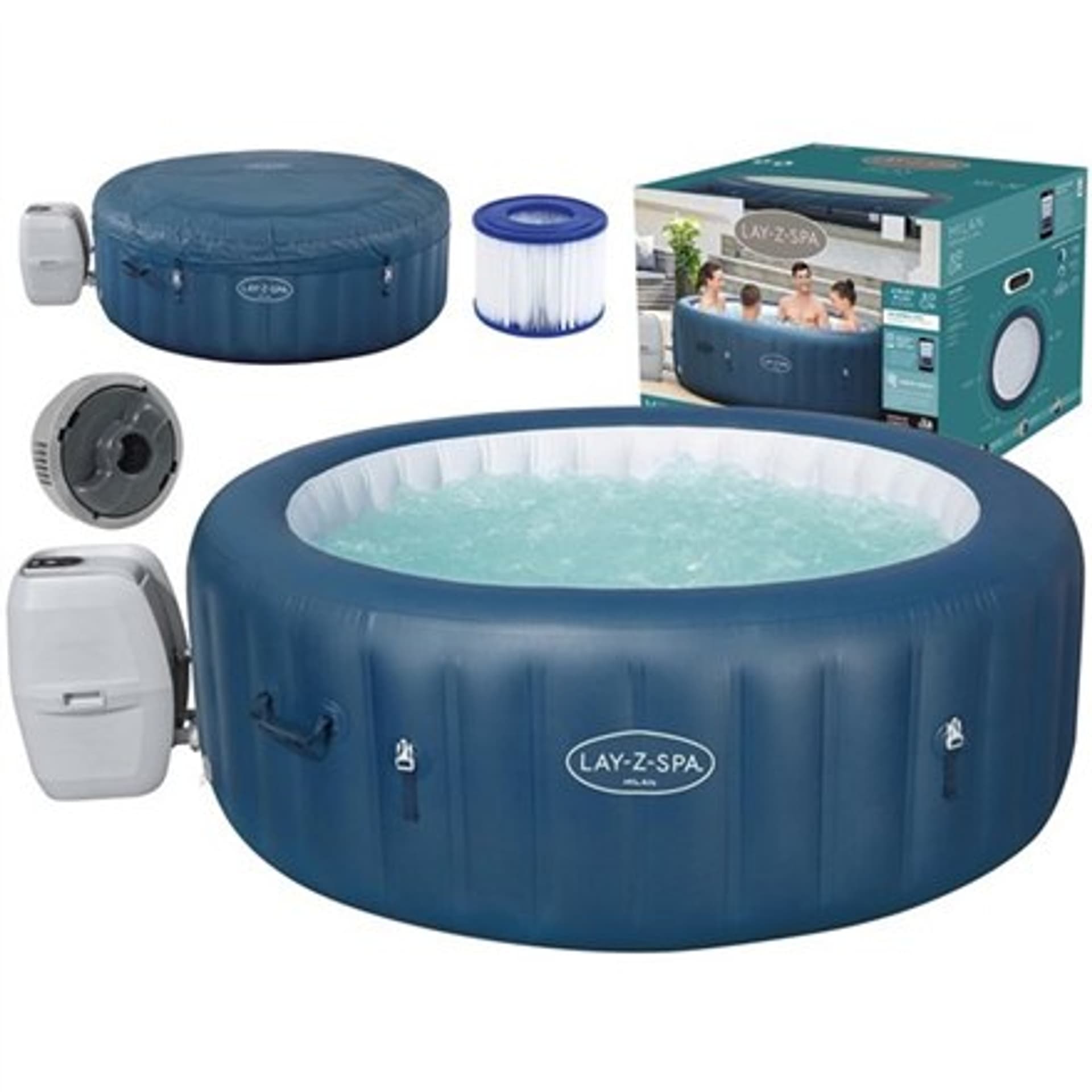 

BestWay Pool Lay-Z-Spa Milan Airjet Plus Round, 196x71 cm