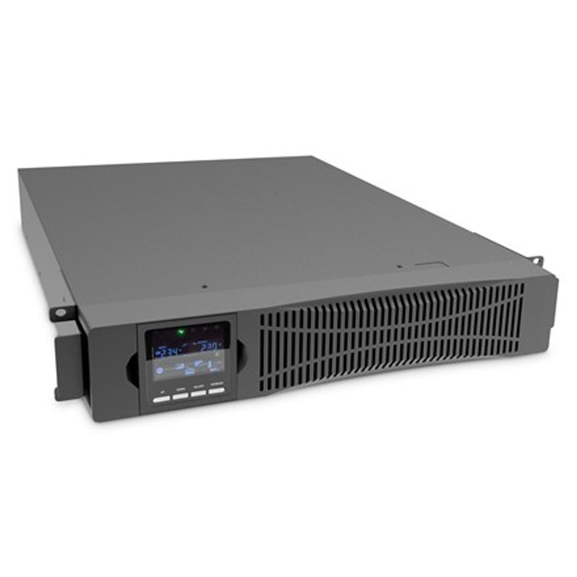 

DIGITUS OnLine UPS, rack/tower, 3000VA, 3000W, LCD, 8 x C13, 1 x C19, RS-232, USB, SNMP card (optional), relay card (optional)