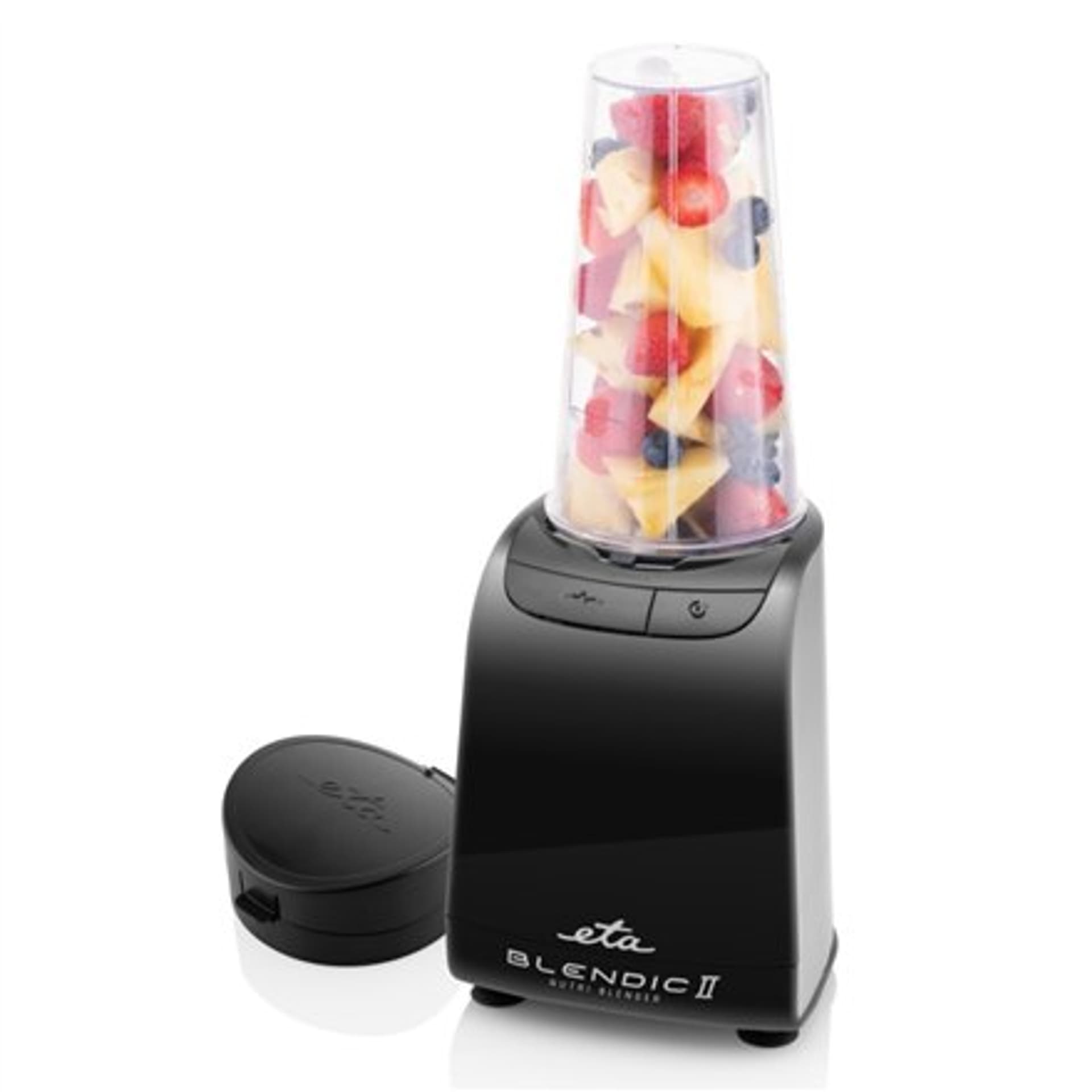 

ETA Blender ETA401190041 Blendic II Smart Tabletop, 1200 W, Jar material Plastic, Jar capacity 0.5 L, Ice crushing, Black/Stainl