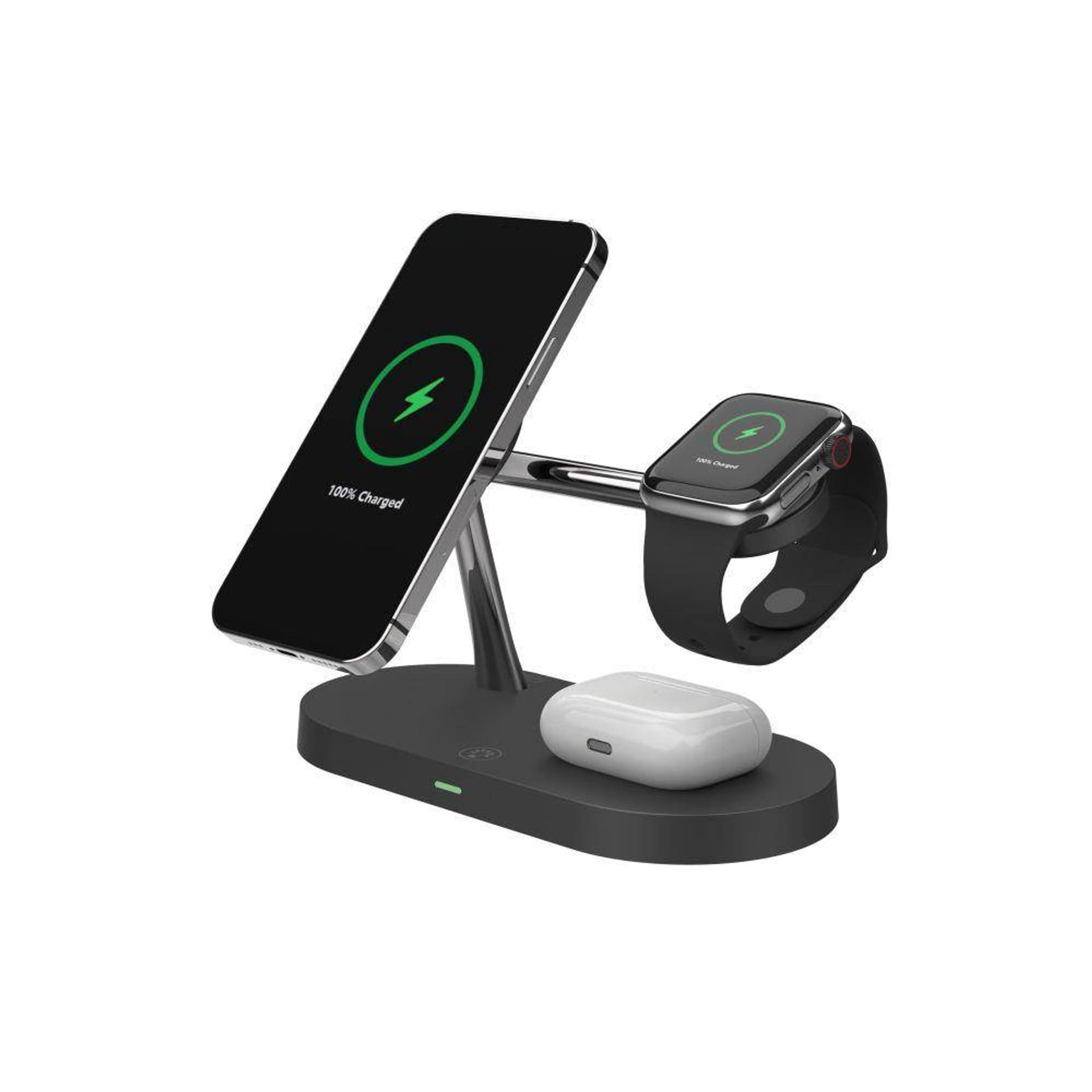 

Indukcyjna Stacja Ładująca 3w1 do Smartfona, iPhone. AirPods, AppleWatch Tech-Protect A14 czarna