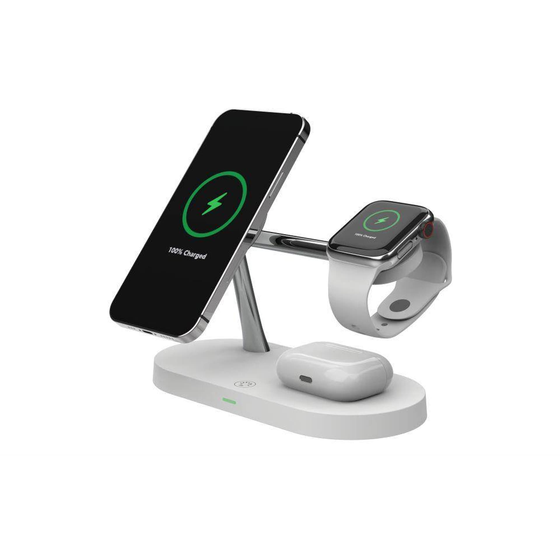 

Indukcyjna Stacja Ładująca 3w1 do Smartfona, iPhone. AirPods, AppleWatch Tech-Protect A14 biała