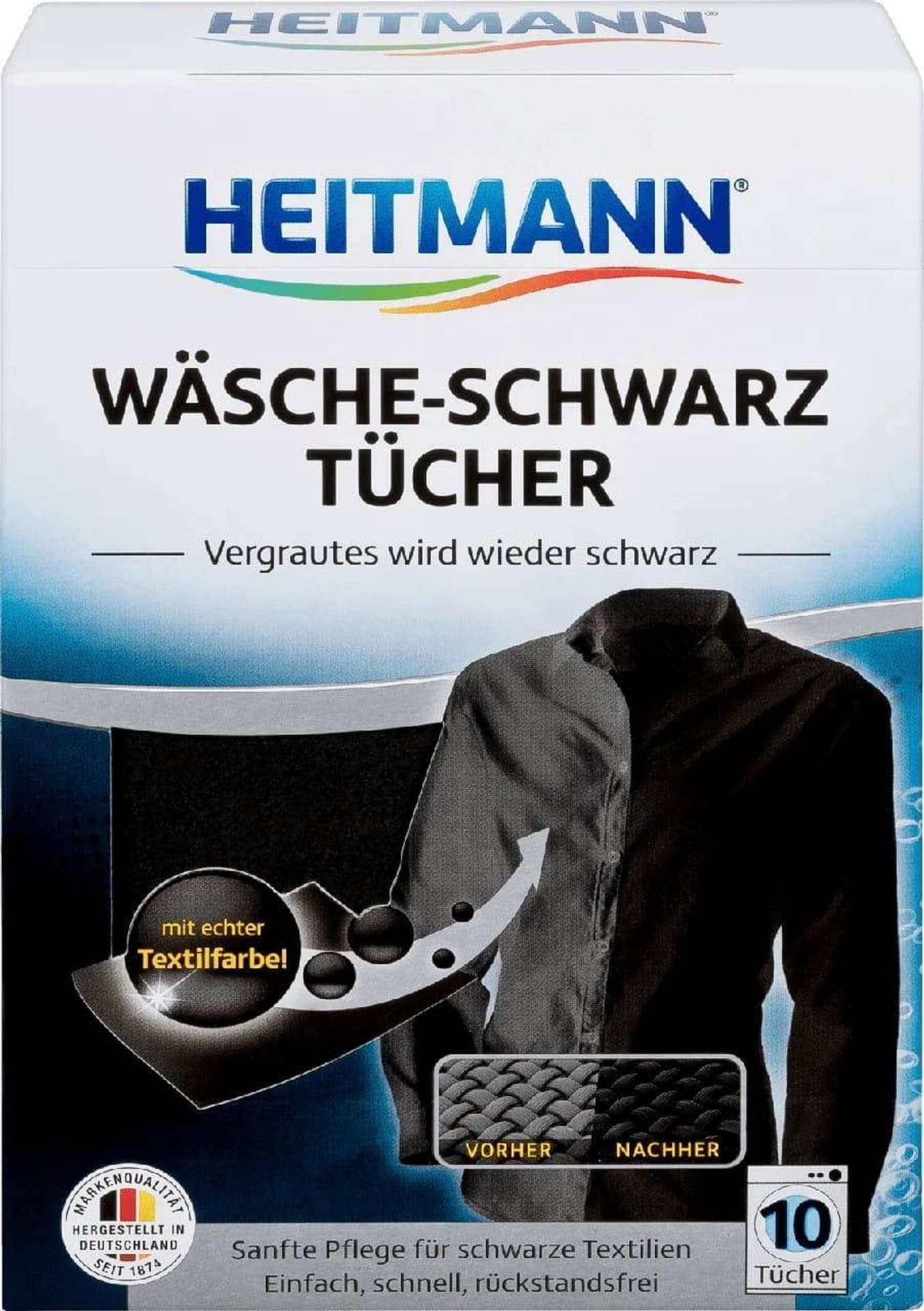 

Heitmann Chusteczki Przywracające Czerń 10 szt.