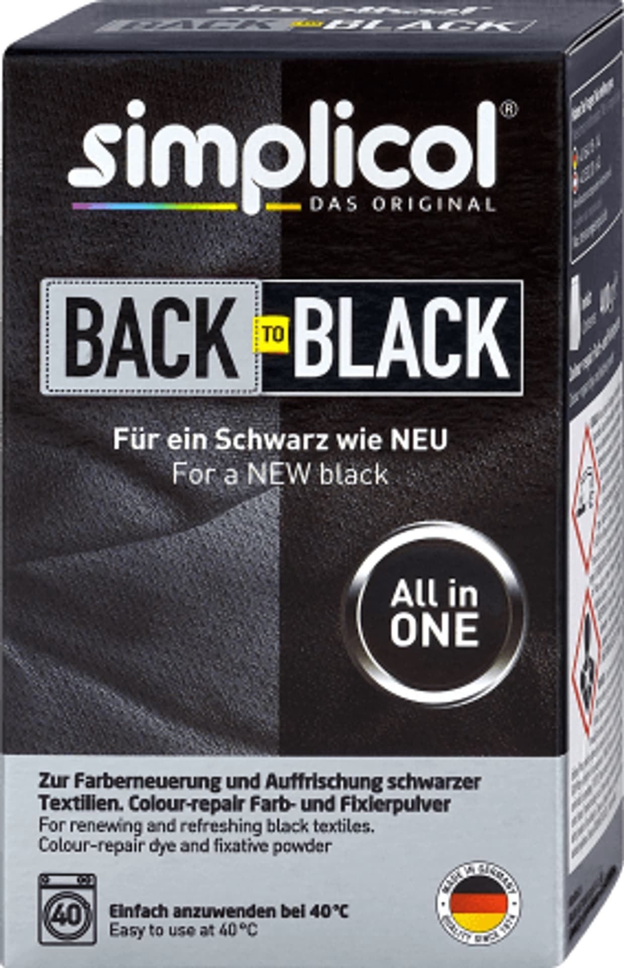 

Simplicol Back to Black Barwnik do Tkanin 400 g