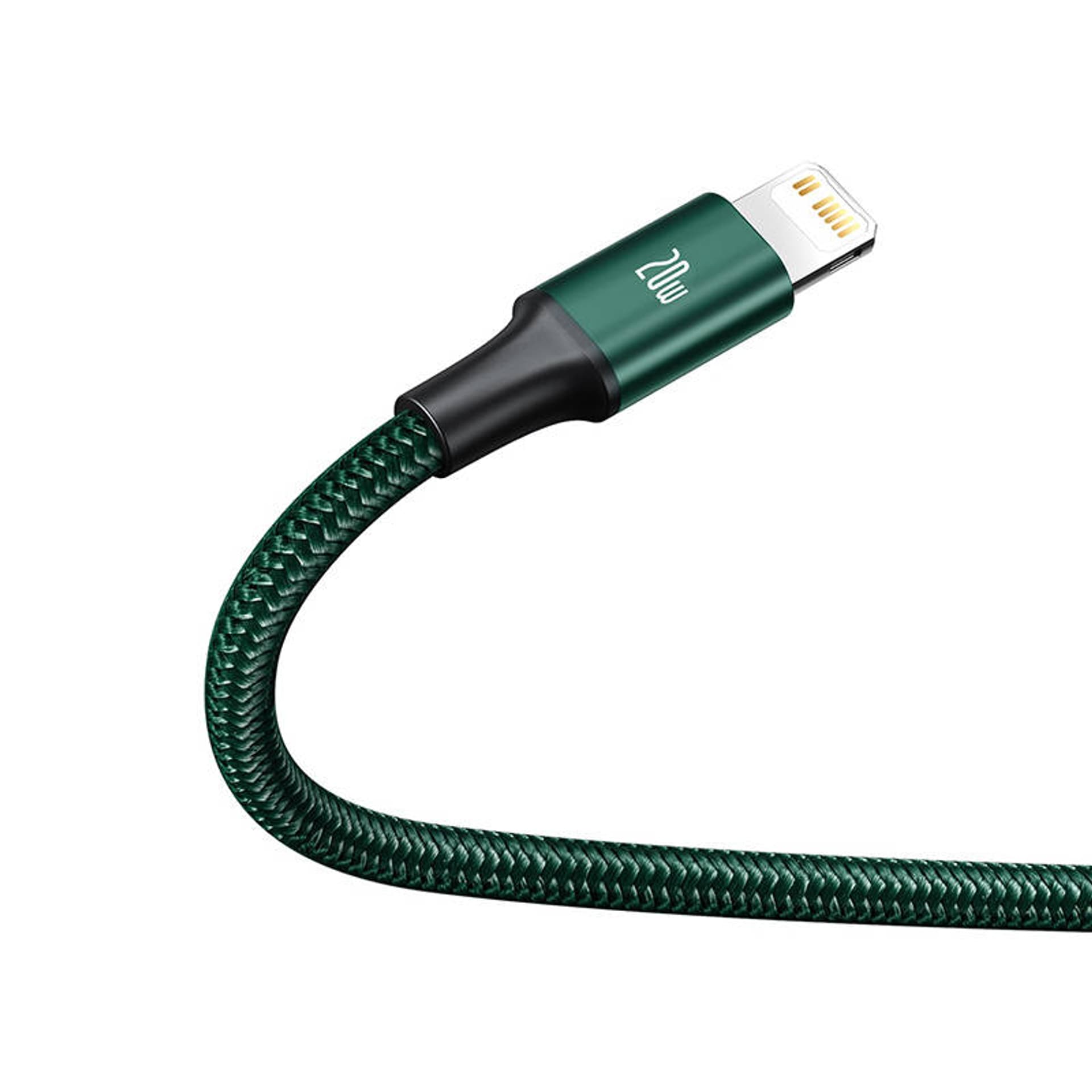 

Kabel USB-C 3w1 Baseus Rapid Series, micro USB / Lightning / USB-C, 20W, 1.5m (zielony)