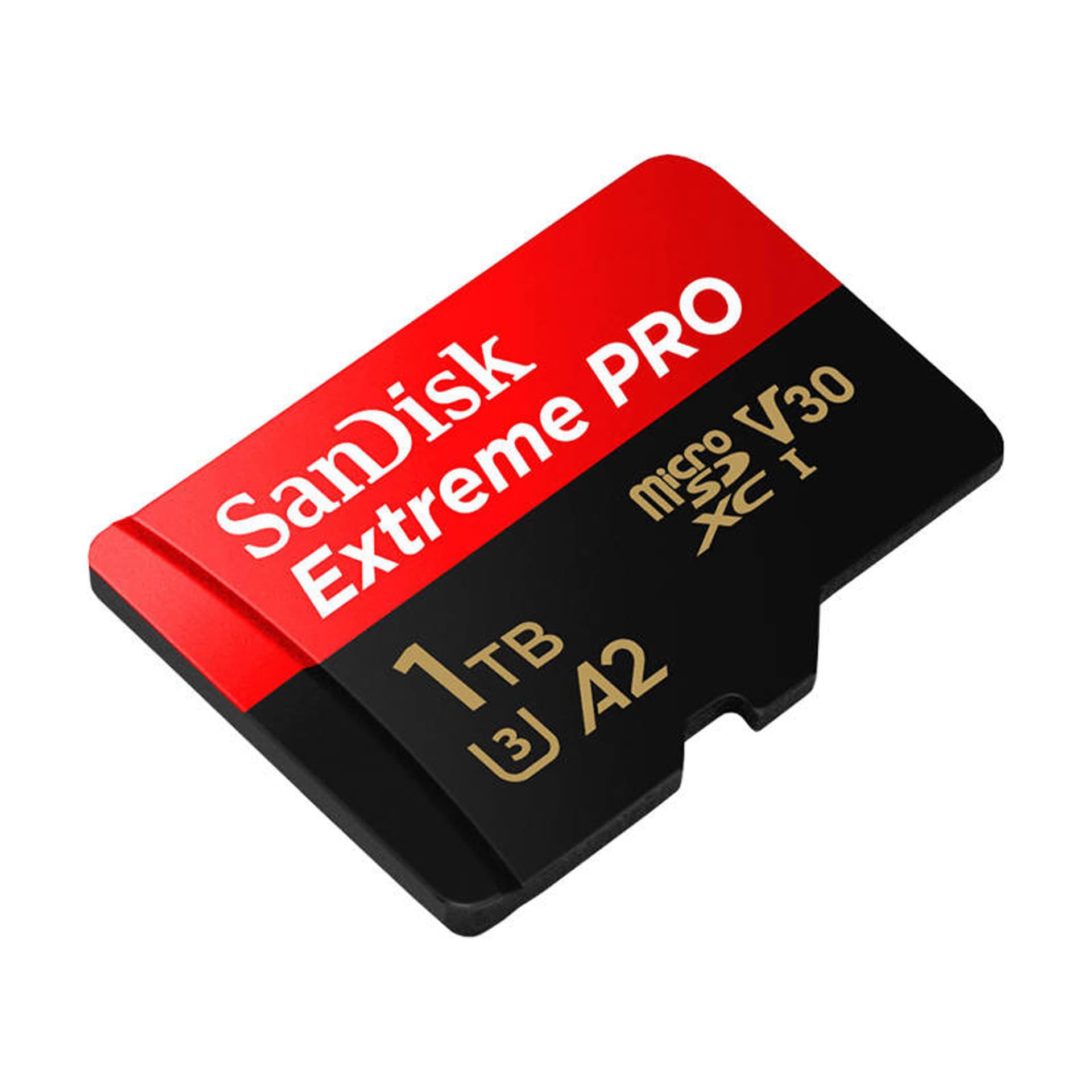 

Karta pamięci SANDISK EXTREME PRO microSDXC 1TB 200/140 MB/s UHS-I U3 (SDSQXCD-1T00-GN6MA)