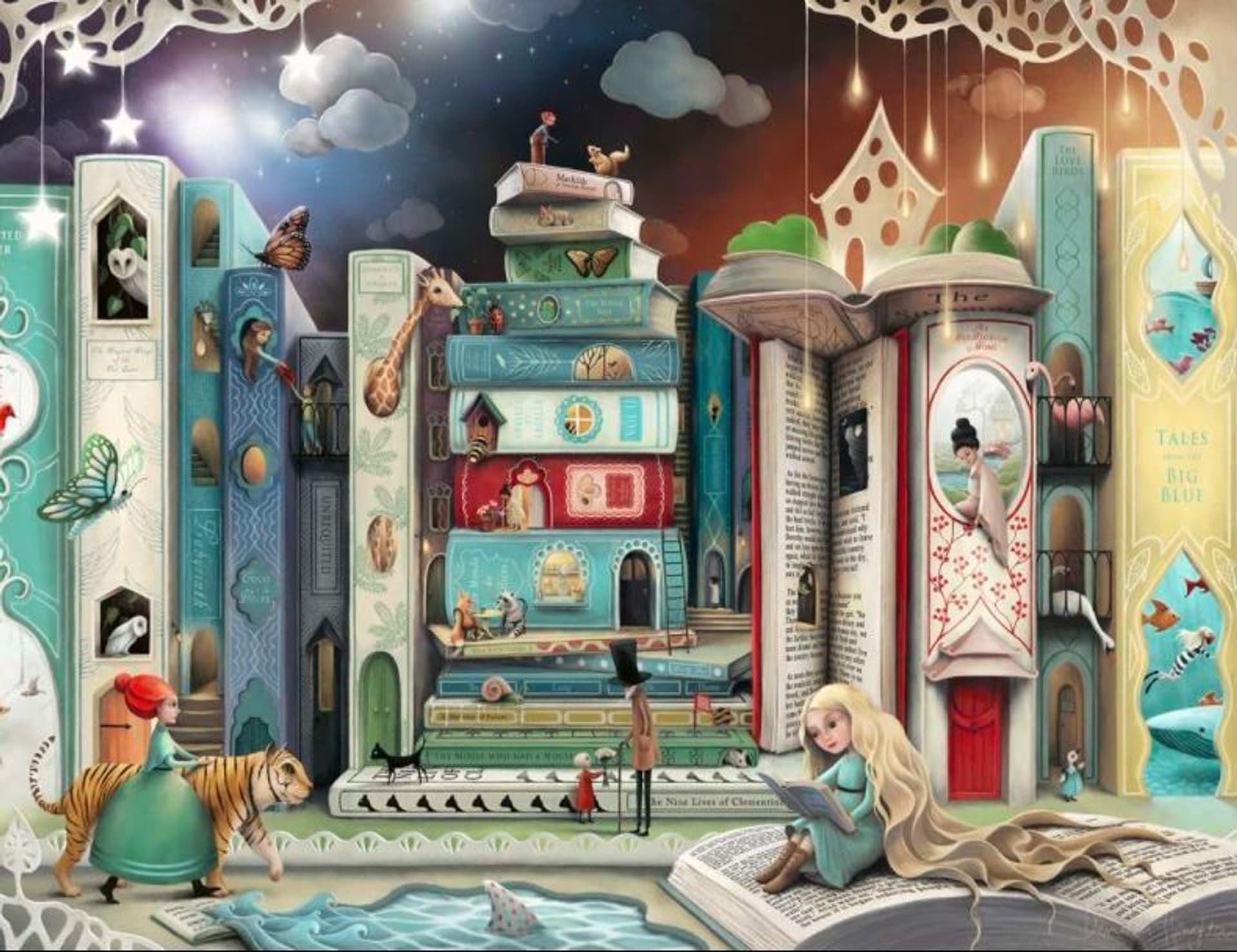 

Puzzle 2000 elementów Aleja Baśni