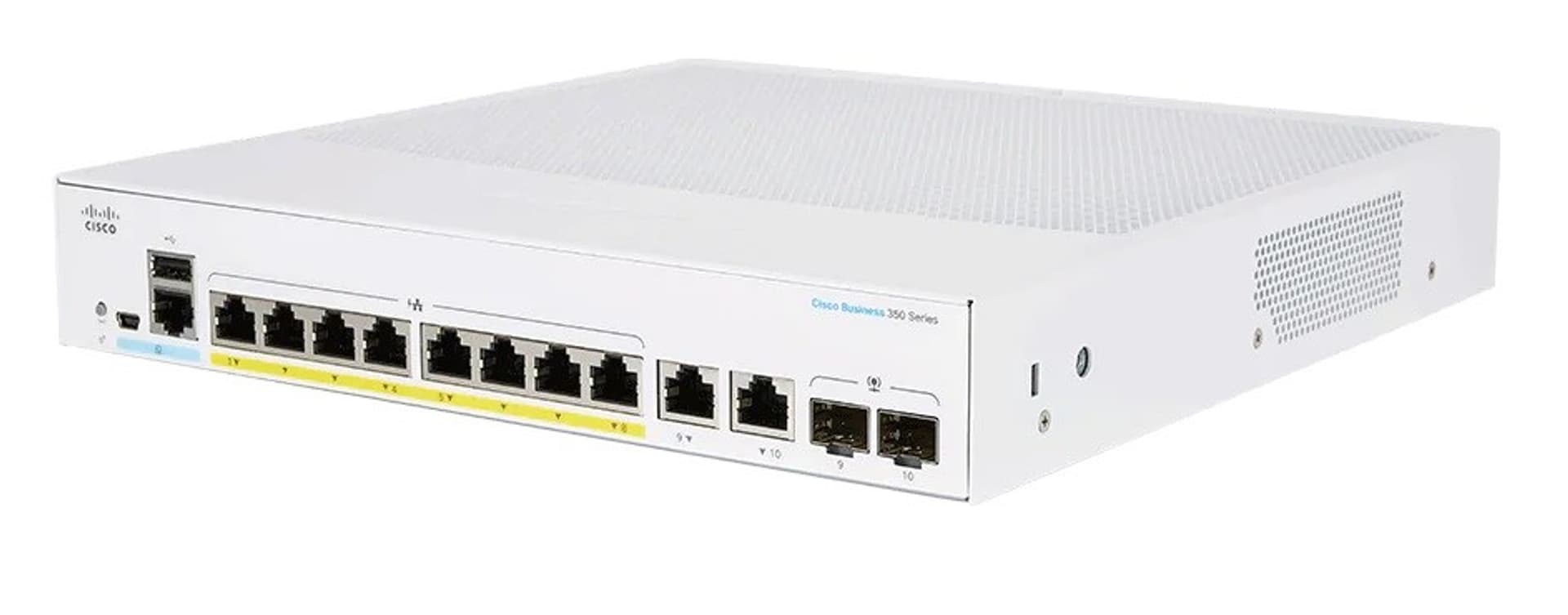 

Cisco Przełącznik CBS250 Smart 8p GE PPoE Ext PS 2x1G Comb