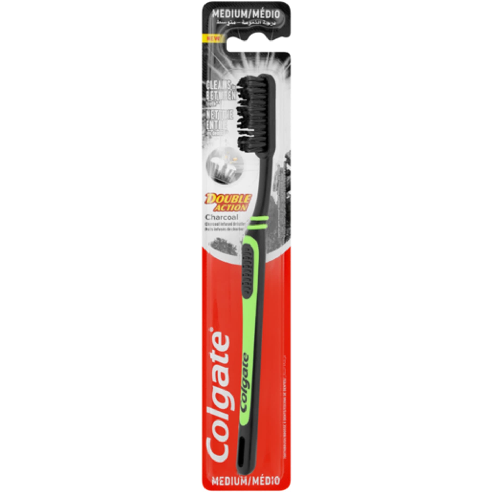 

Colgate Duble Action Charcoal Medium Szczoteczka do Zębów