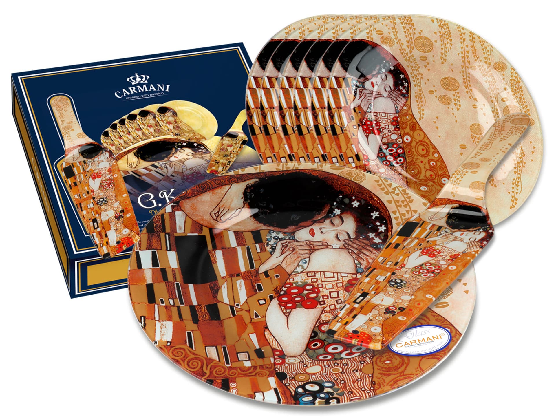 

Zestaw deserowy - G. Klimt, Pocałunek