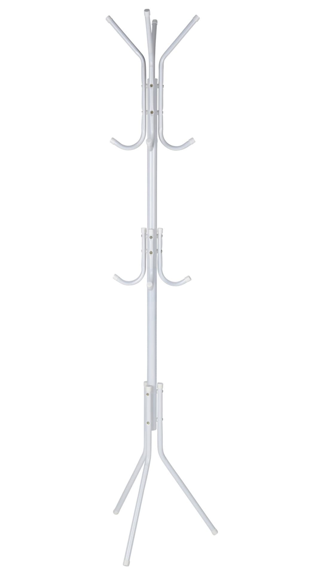 

Wieszak stojący metalowy biały 175 cm