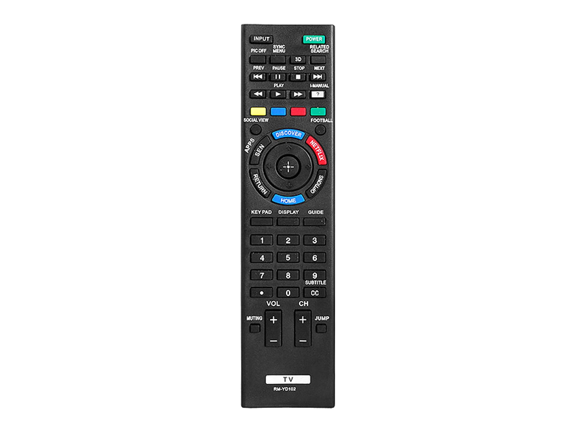 

1 szt. Pilot do TV LCD/LED SONY RM-ED058(RM-YD102) NETFLIX 3D.