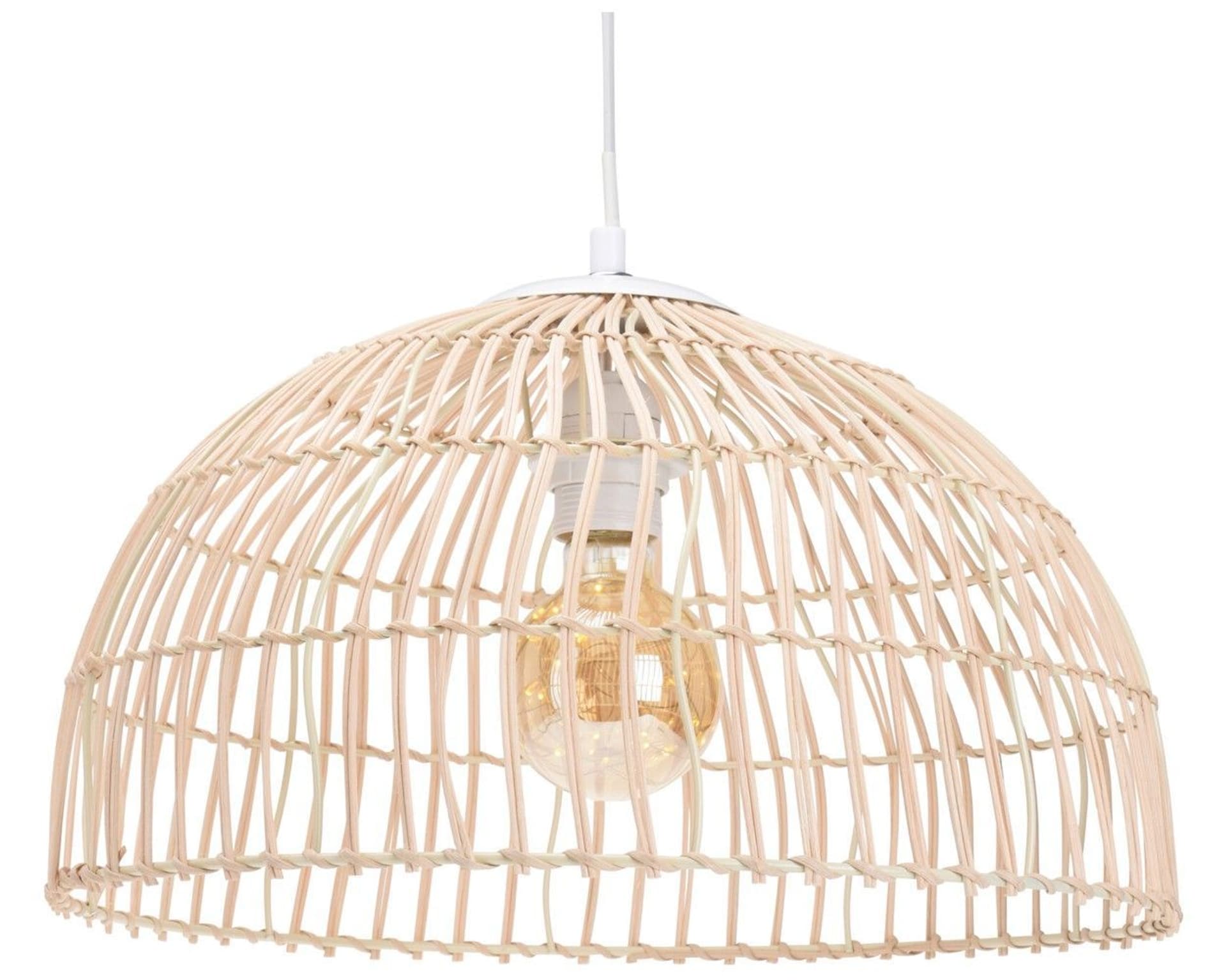 

Lampa wisząca z plecionego rattanu 40 cm