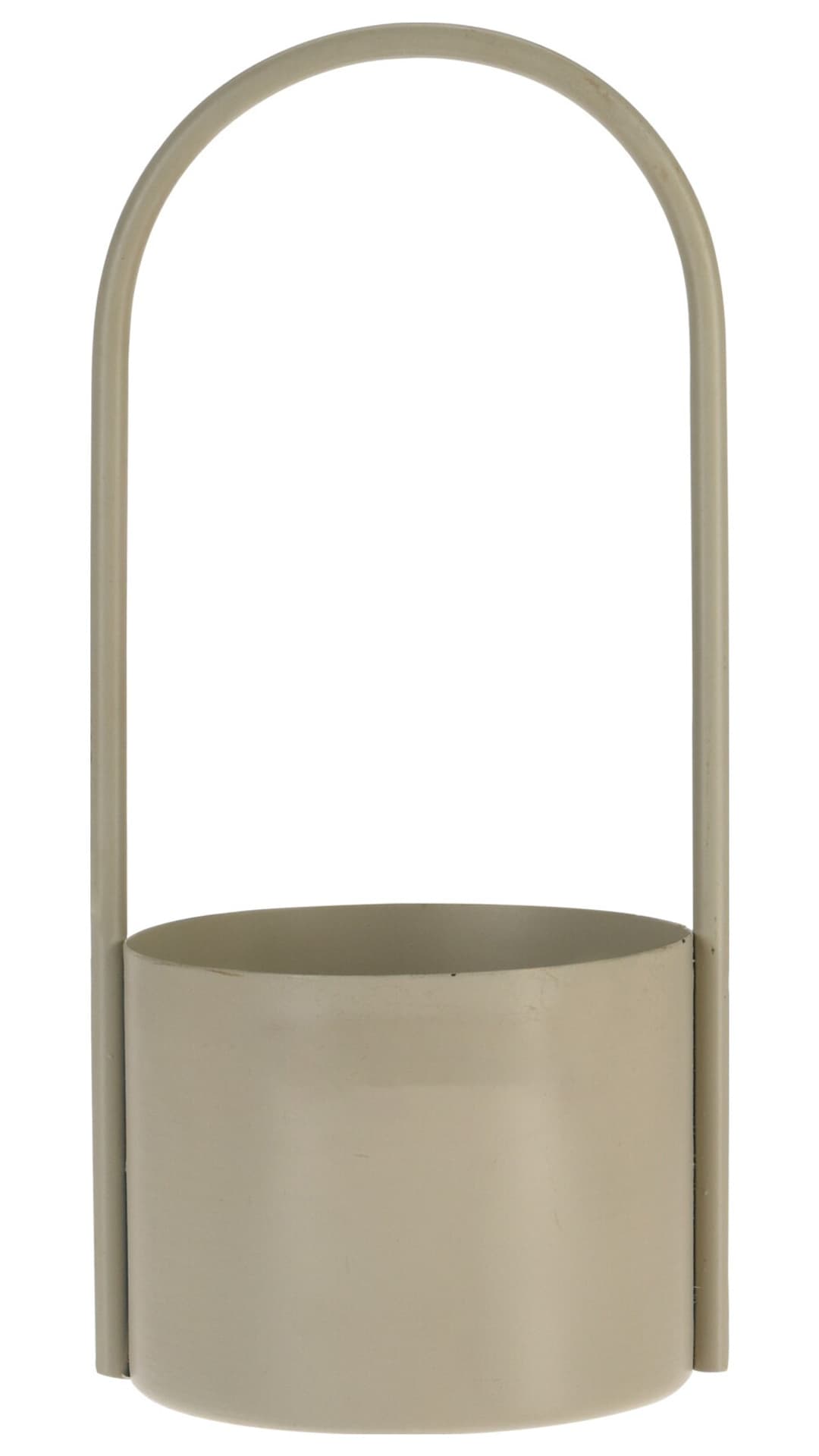 

Doniczka metalowa beż 30x13 cm