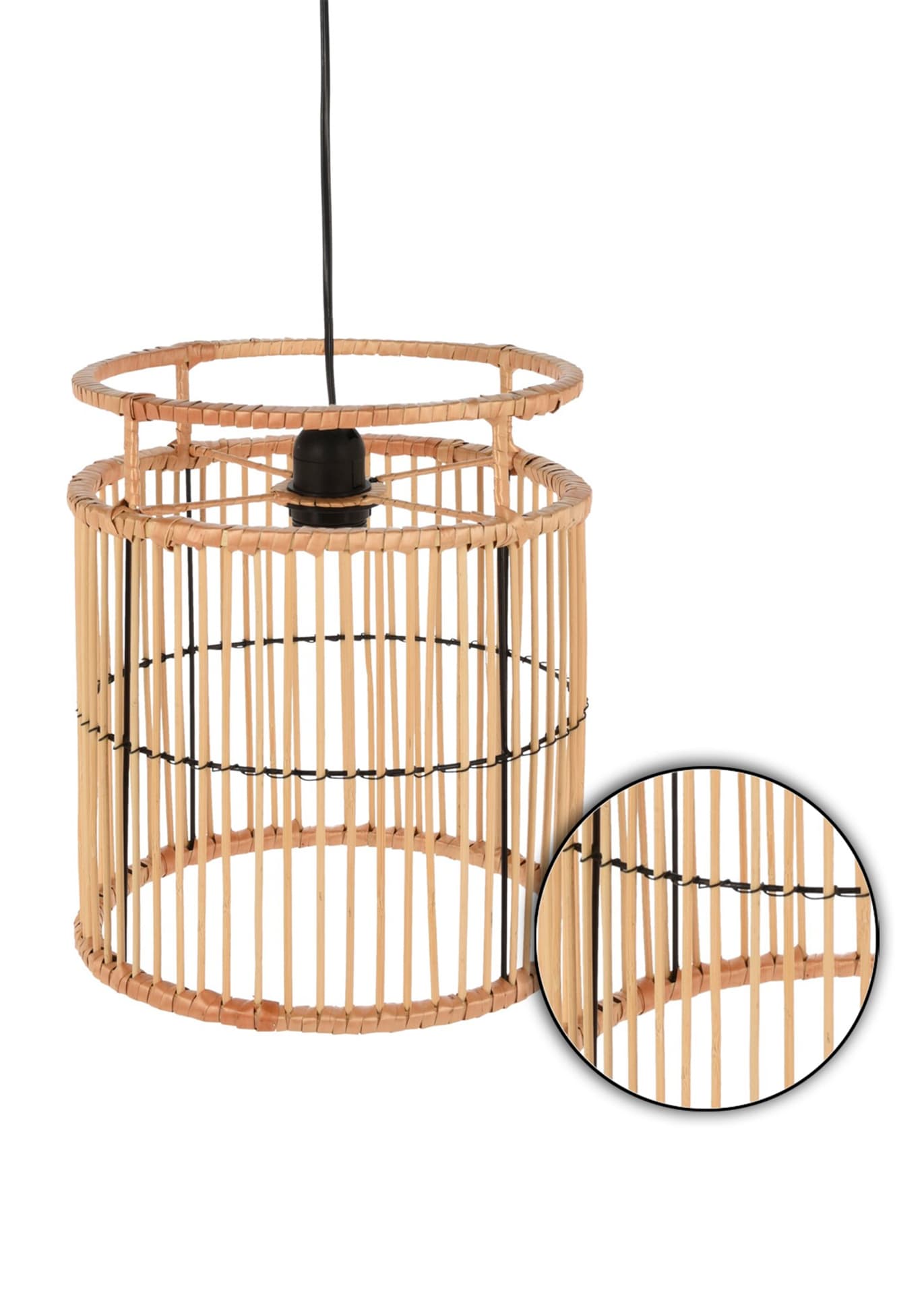 

Lampa sufitowa bambusowa Boho natural