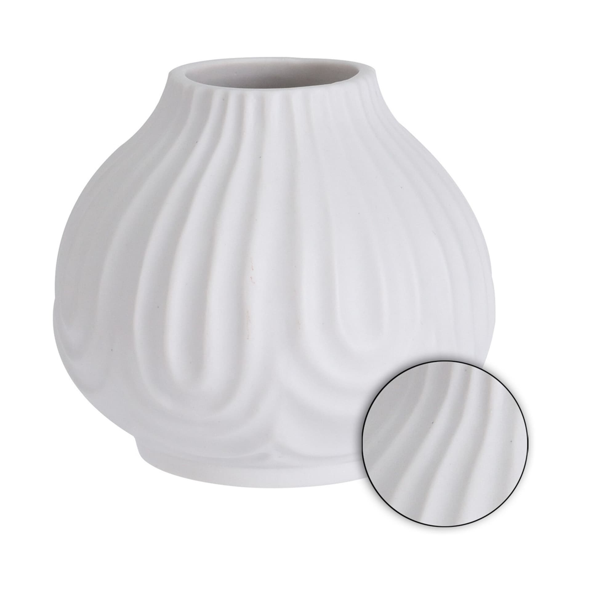 

Wazon porcelanowy biały 12x11 cm