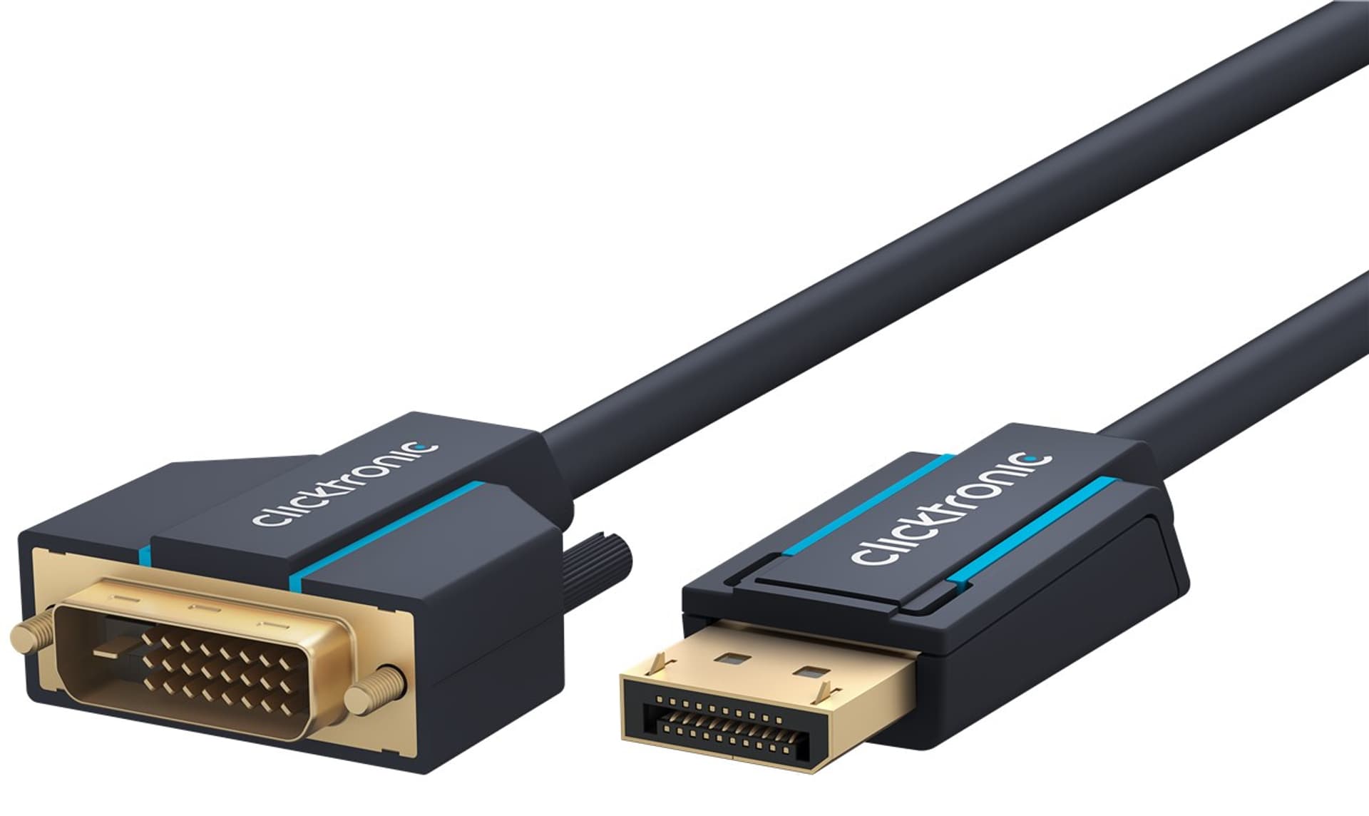

CLICKTRONIC Kabel DisplayPort DP - DVI-D (24+1) 3m, 24+1) 3