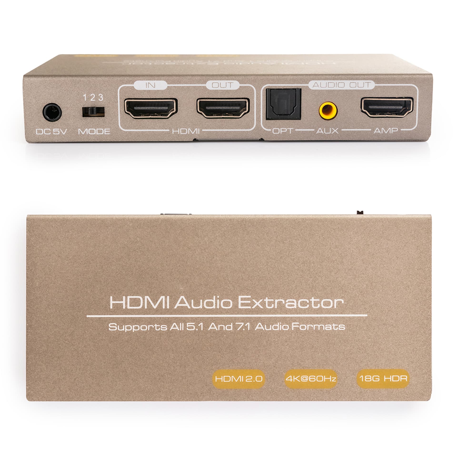 

Extractor HDMI-HDMI + Audio SPDIF lub R/L SPH-AE10