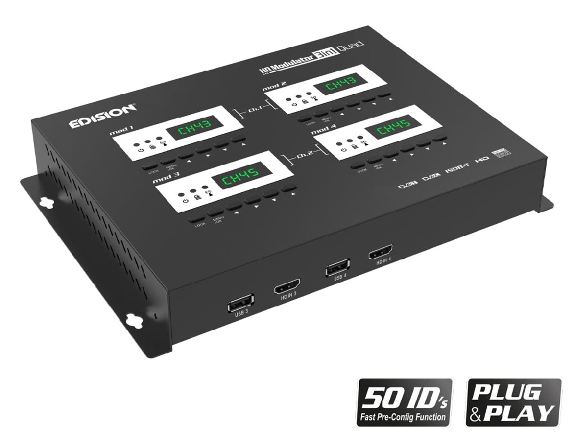 

Modulator 4x HDMI do 2x DVB-T/C/ISDB-T EDISION