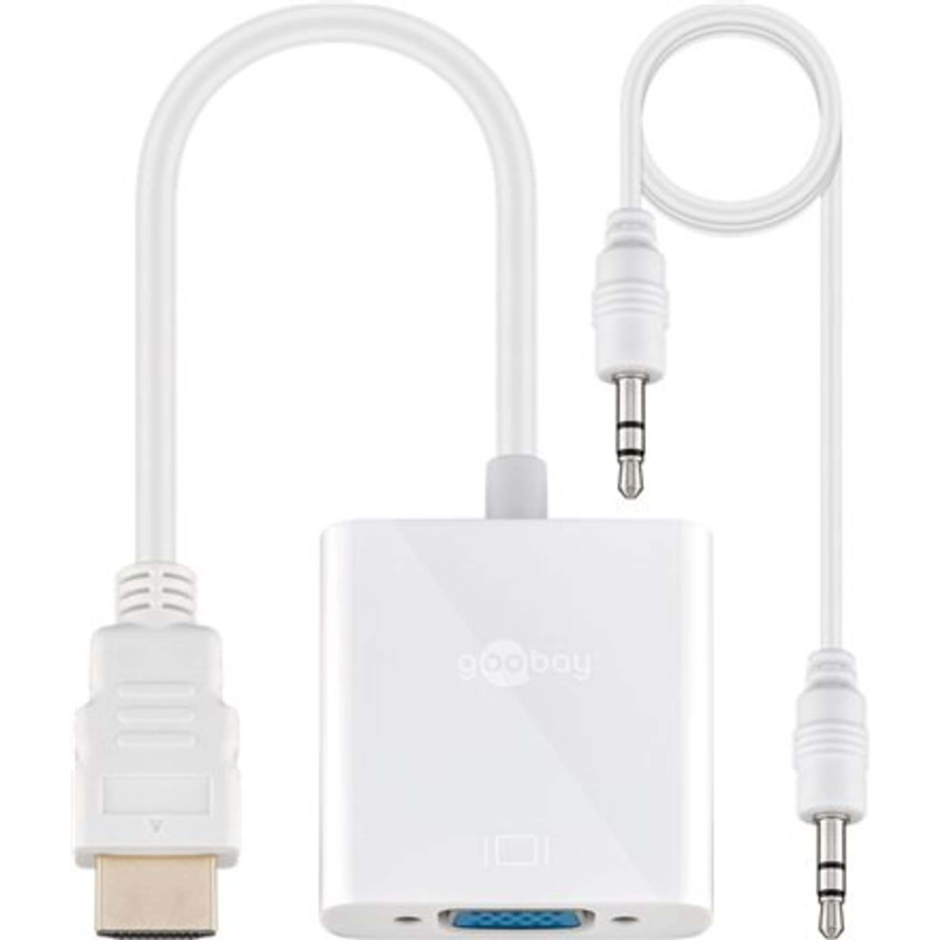 

Adapter HDMI - VGA jack 3,5mm stereo 0,1m 51758