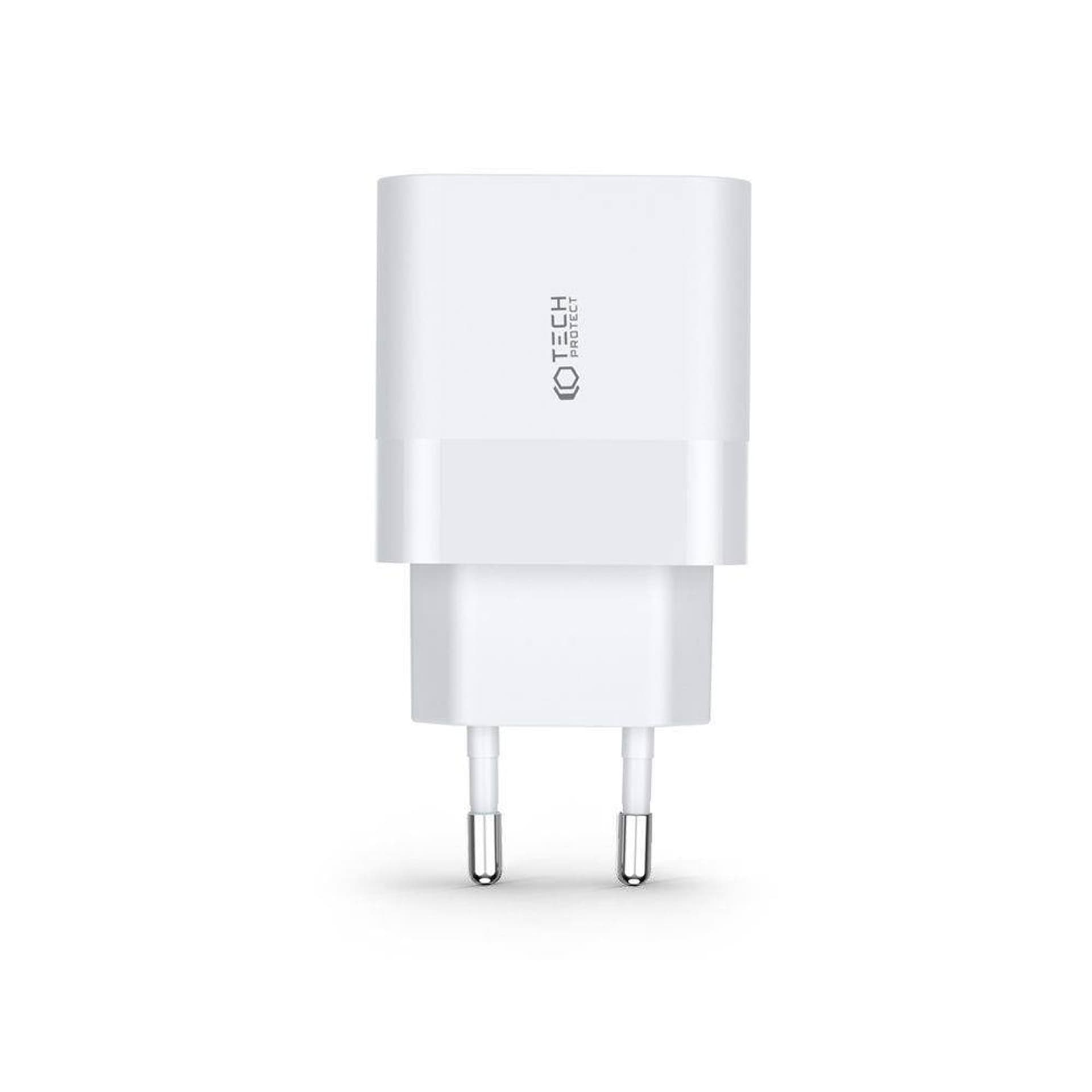 

Ładowarka Sieciowa 30W USB QC3.0 + USB-C PD Tech-Protect C30W biały