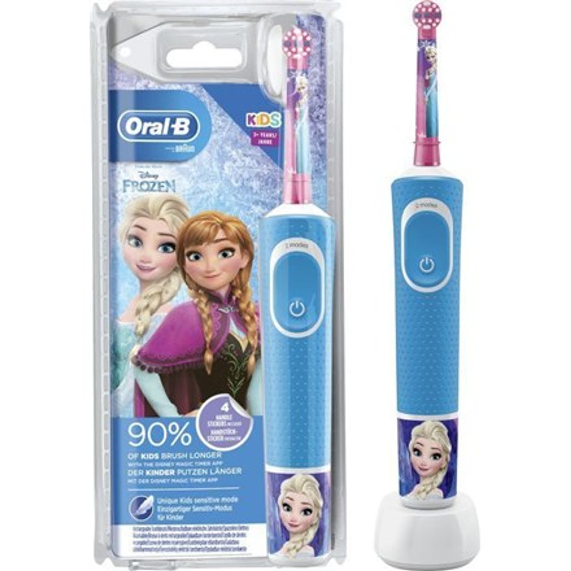 

Oral-B Toothbrush Disney Frozen Vitality Rechargeable, For kids, Number of brush heads included 1, Number of teeth brushing mode