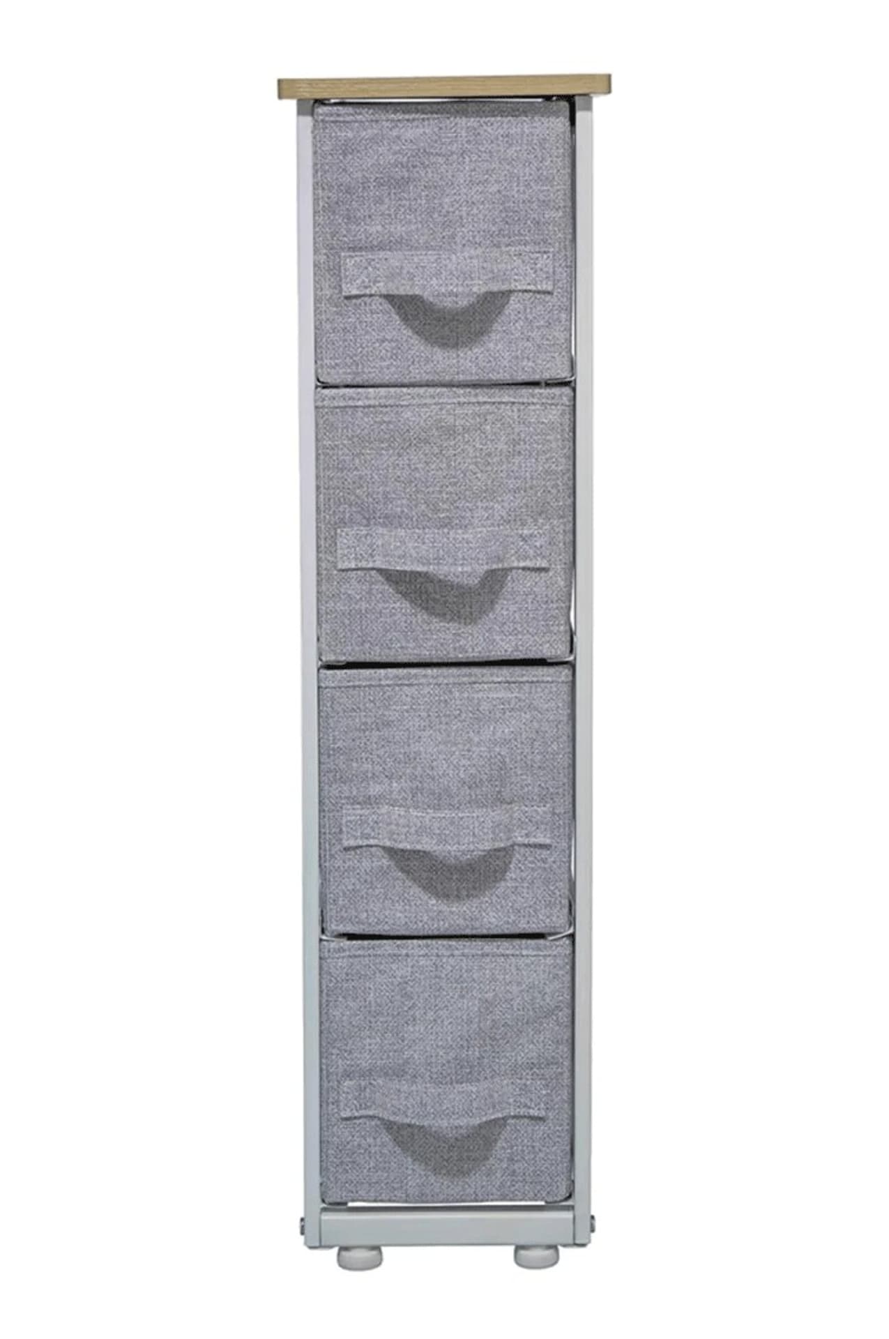 

Regał łazienkowy 20x75 cm szary