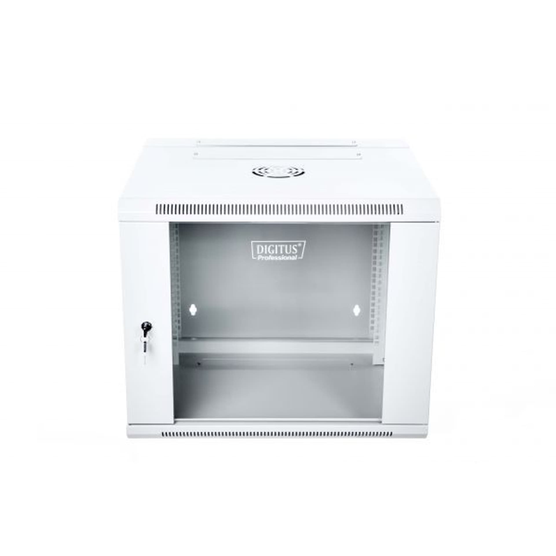 

Szafa wisząca dwusekcyjna 19 9U 501/600/550mm, drzwi szklane, szara (RAL 7035), zmontowana, Ral 7035)/zmontowan