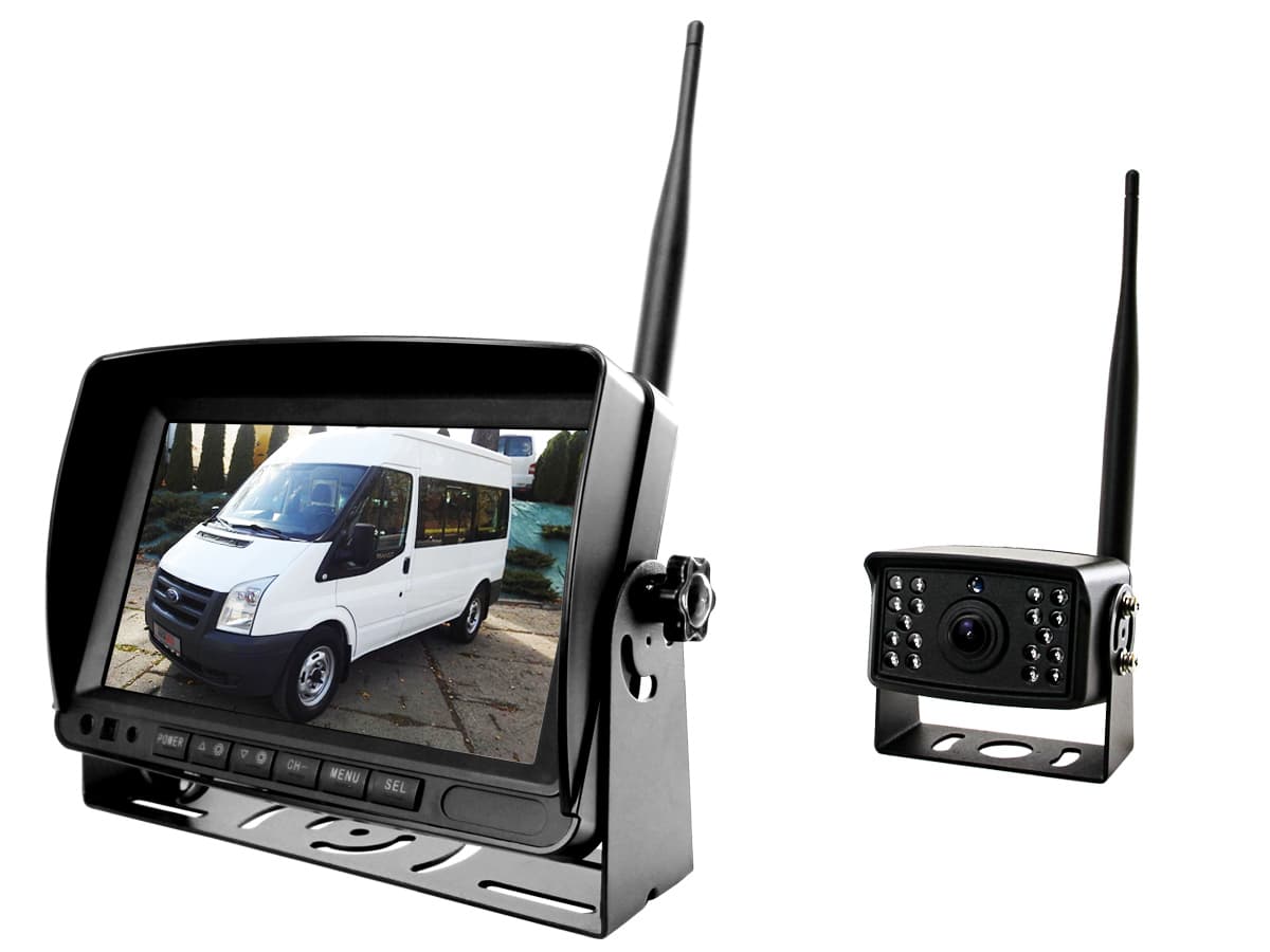 

Monitor samochodowy lcd 7cali ahd z obsługą bezprzewodowej kamery 12v 24v