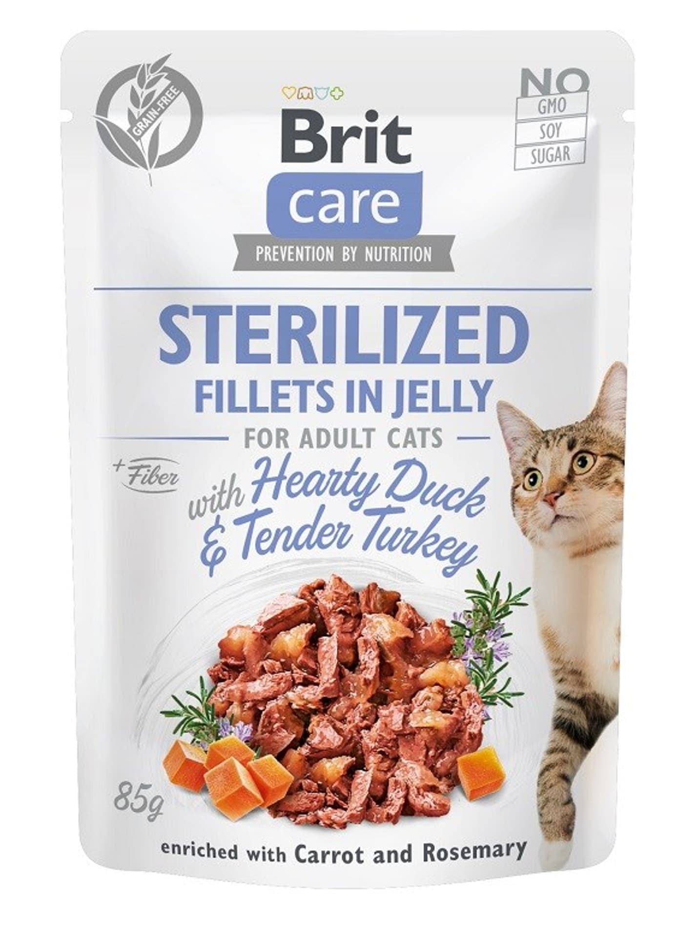 

Brit Care Cat Fillets In Jelly Sterilized Duck&Turkey 85g